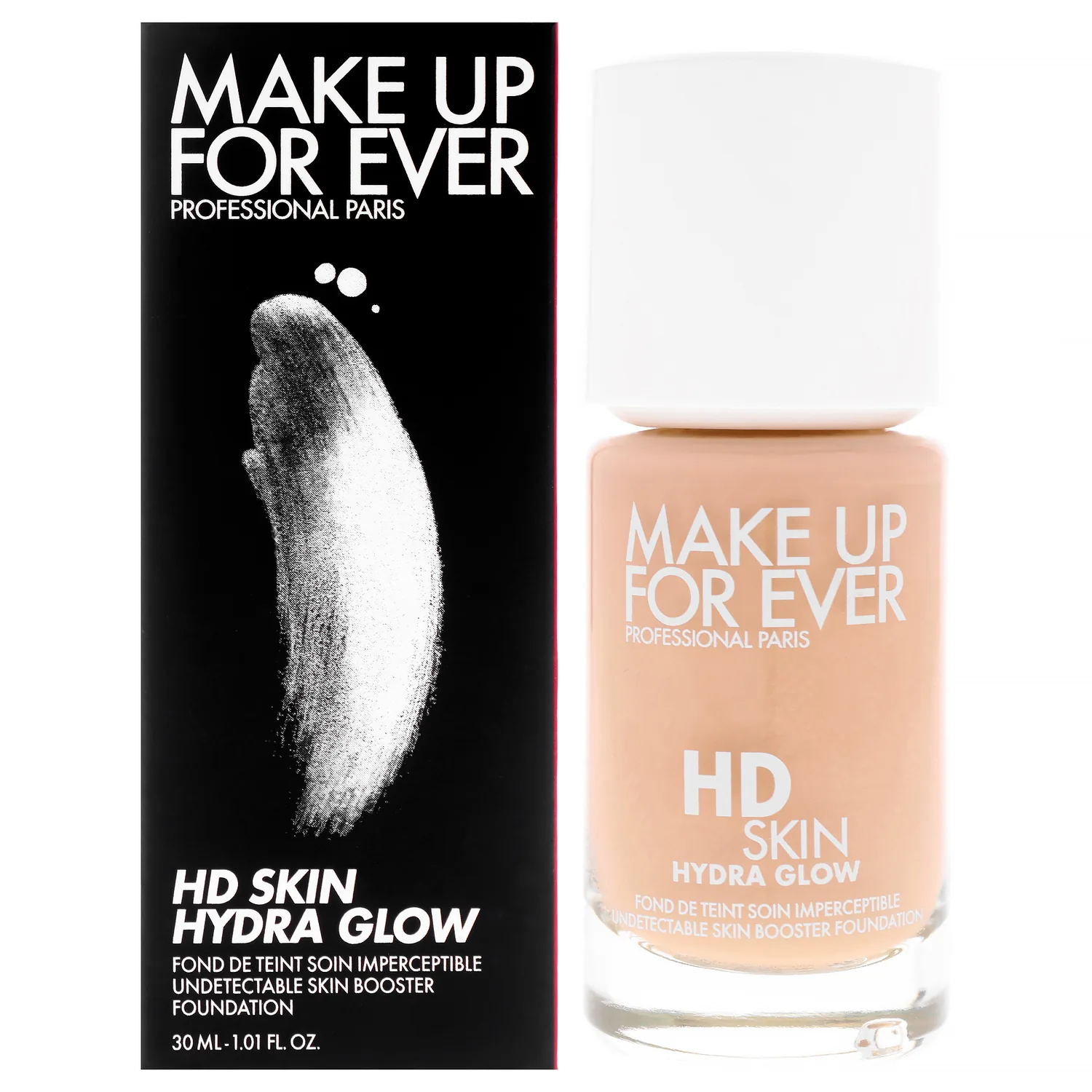 Make Up For Ever HD Skin Hydra Glow - 1N10 Ivory Foundation 1 oz