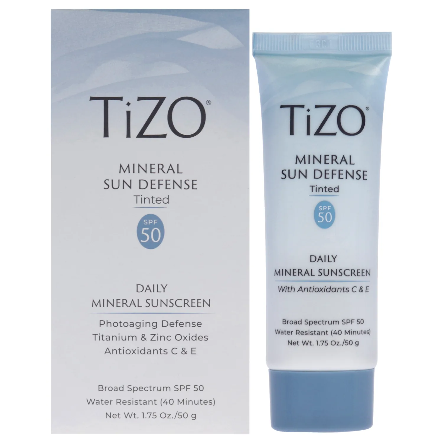 Tizo Mineral Sun Defense Tinted SPF 50 Sunscreen 52ml / 1.75 oz