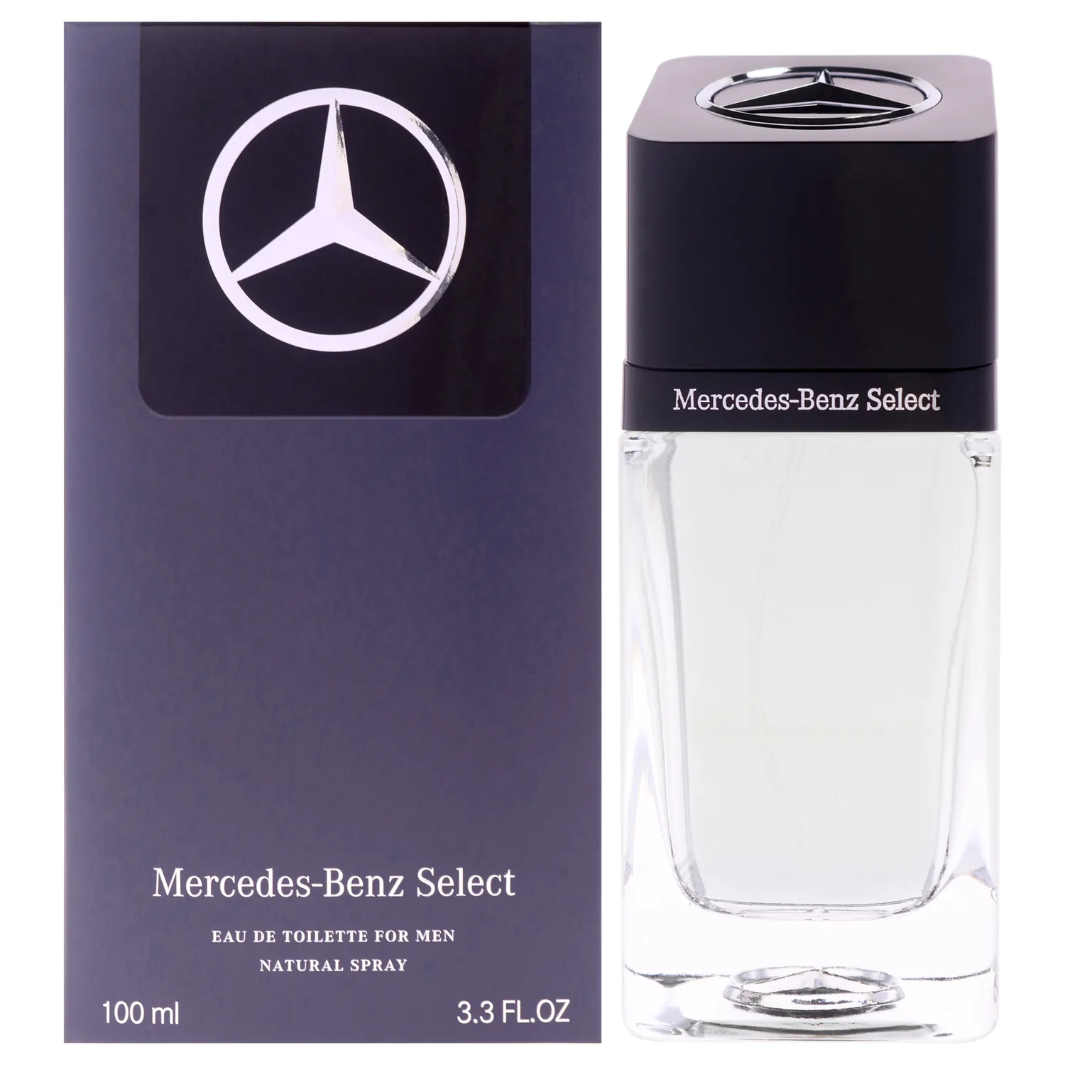 Mercedes-Benz Select - Eau de Toilette for Men - Long Lasting Mens Fragrance with Bergamot, Mint, Musk Notes - Fruity Woody Cologne for Men - 3.4 oz