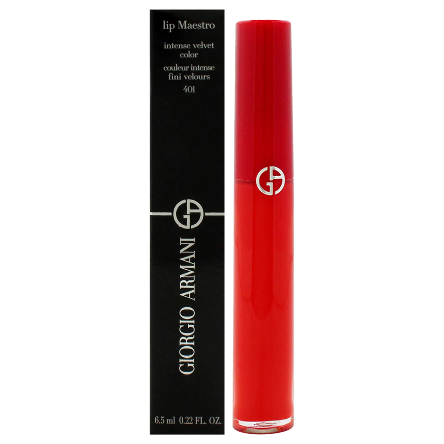 Giorgio Armani Lip Maestro Intense Velvet Color - 401 The Tibetan Orange 0.22 oz