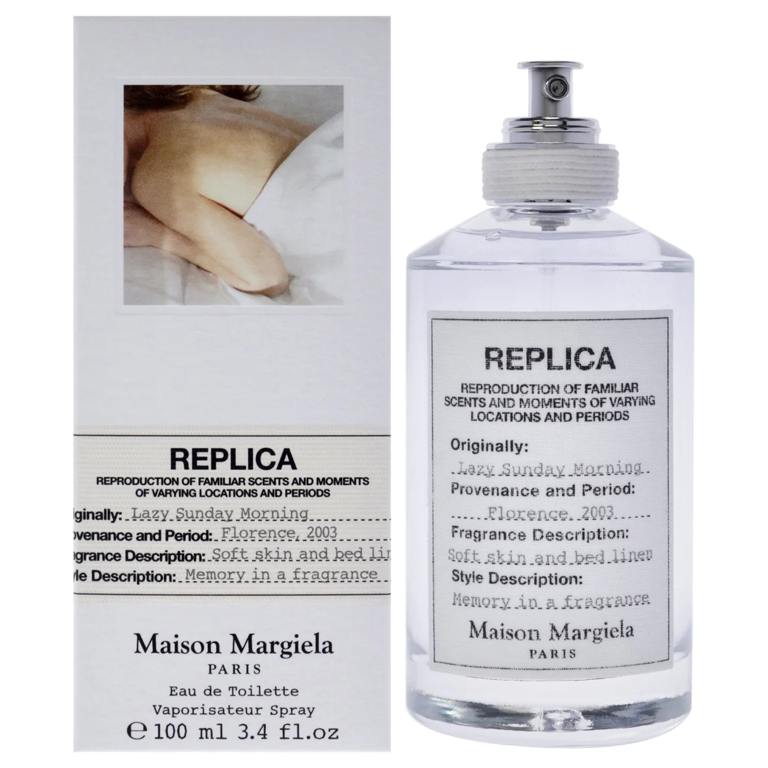 Maison Margiela - Replica - Lazy Sunday Morning Eau de Toilette - Fresh & Floral Fragrance - With Lily of the Valley, Iris Accord & White Musks Accord - 3.4 Fl Oz
