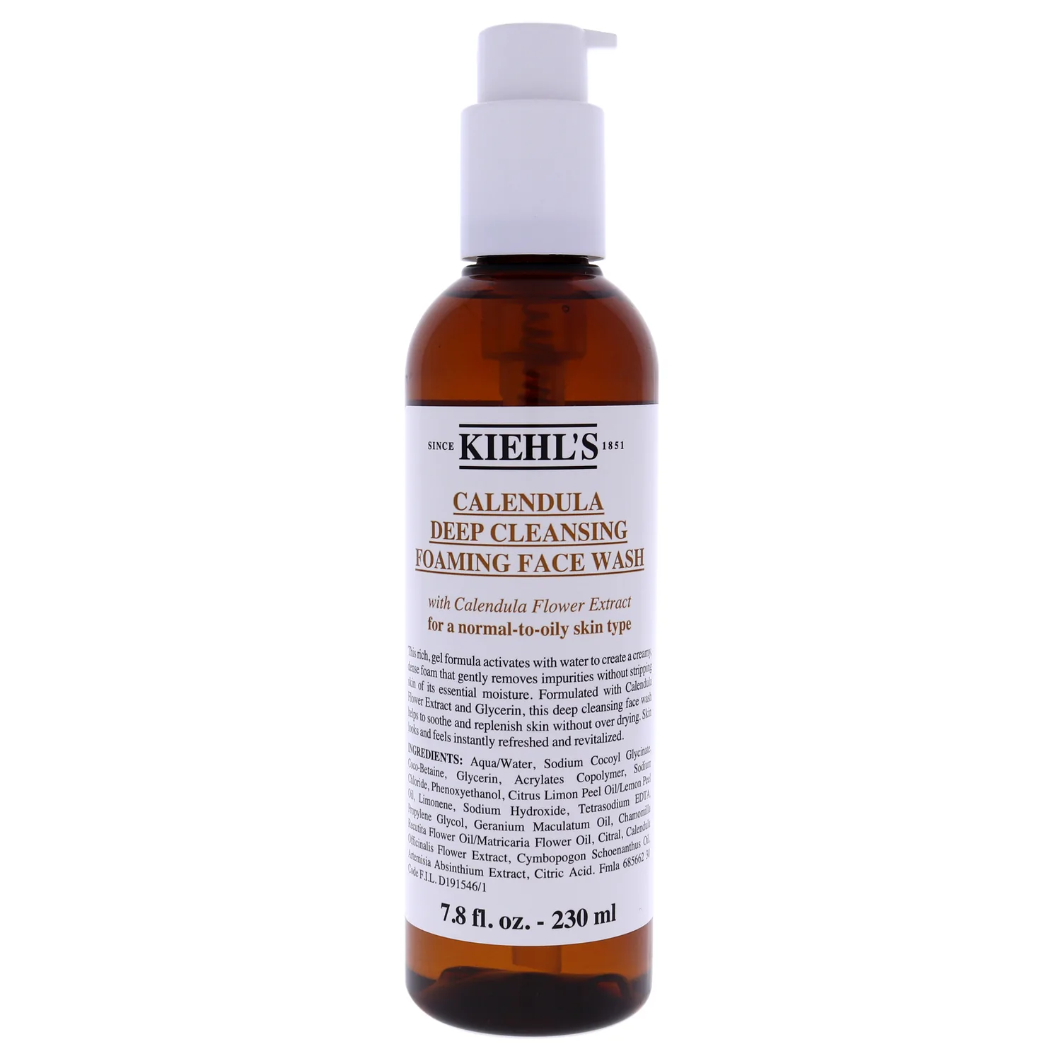 Kiehl's Calendula Deep Cleansing Foaming Face Wash 231ml / 7.8 oz