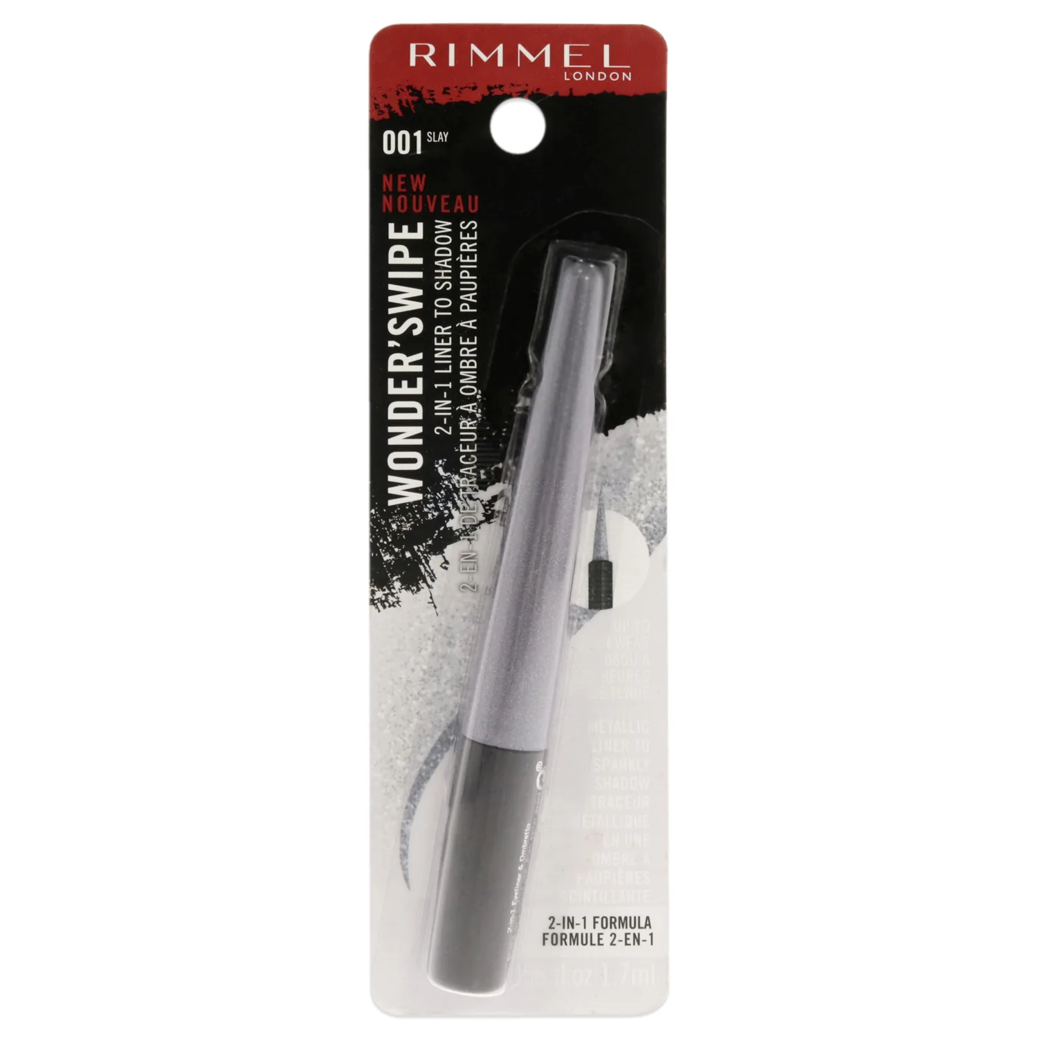 Rimmel London Wonder Swipe 2-in-1 Liner to Shadow - 001 Slay Eyeliner 0.058 oz