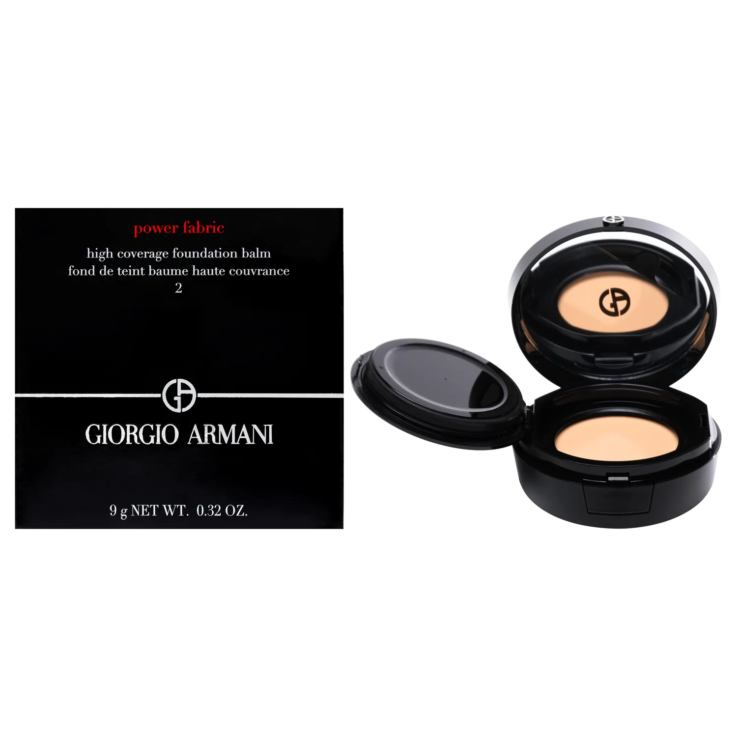 Giorgio Armani Power Fabric High Coverage - 02 Foundation Balm 0.32 oz