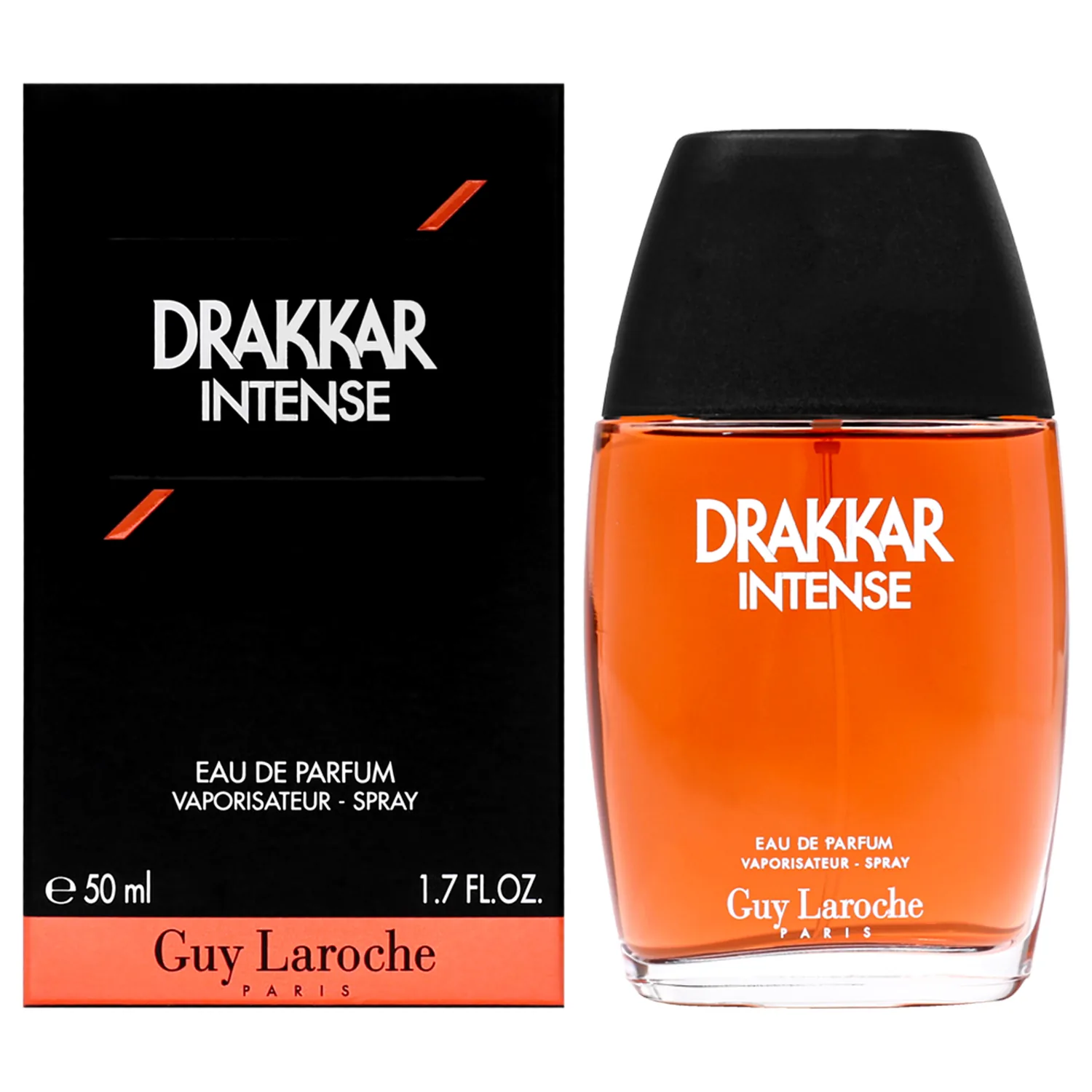 Guy Laroche Drakkar Intense - Seductive & irresistible Eau de Parfum - Ambery fougere fragrance - Long Lasting Mens Cologne - Perfume for Men, 1.7 Fl Oz
