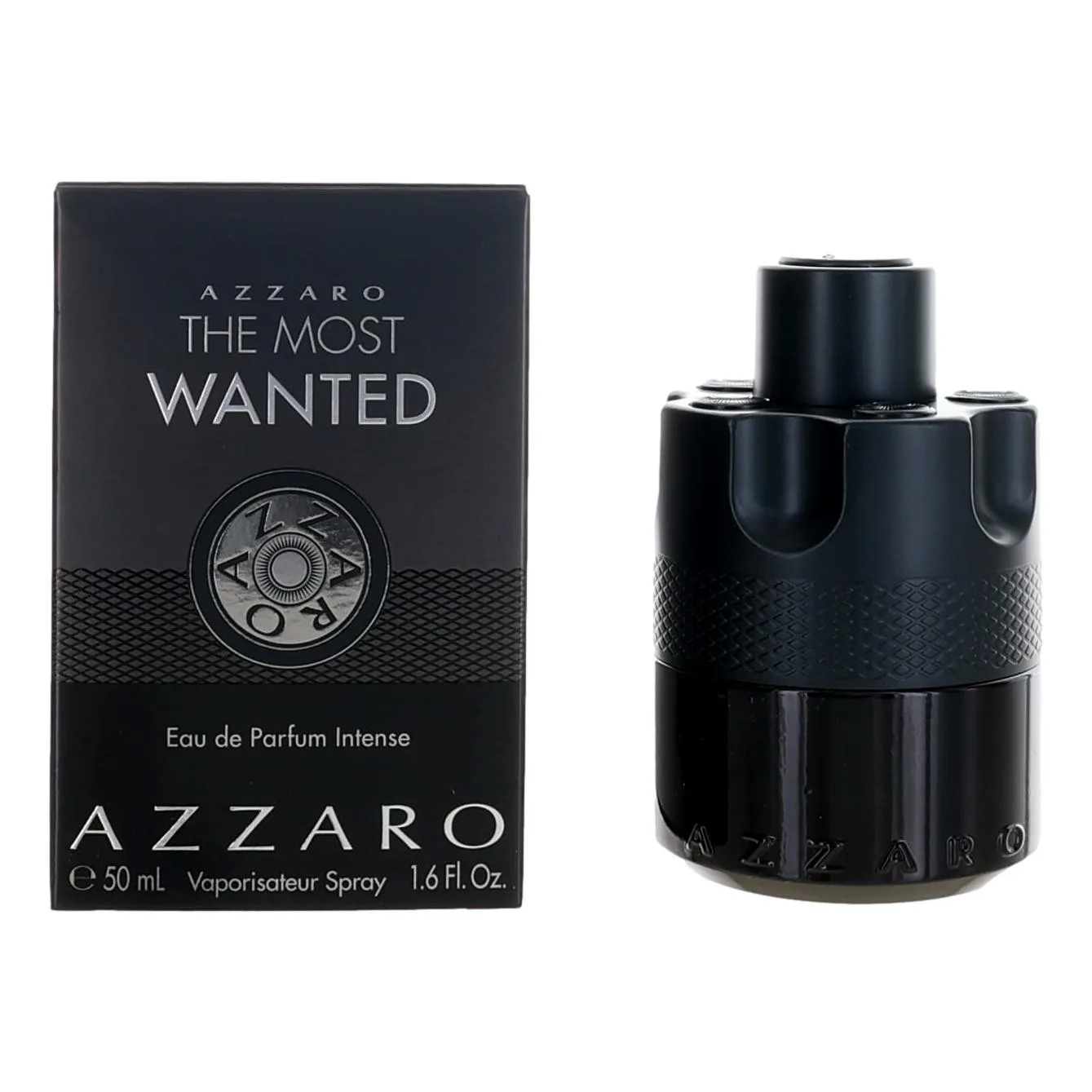 Azzaro The Most Wanted Eau de Parfum Intense - Woody & Seductive Mens Cologne - Fougère, Ambery & Spicy Fragrance for Date Night - Lasting Wear - Luxury Perfumes for Men - Travel Size, 1.6 Fl. Oz