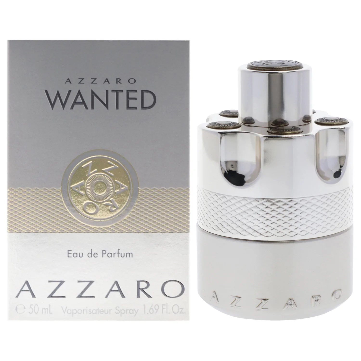 Azzaro Wanted Eau de Parfum - Energizing & Intense Mens Cologne - Woody, Aromatic & Spicy Fragrance - Juniper Berries, Sage, Vetiver - Lasting Wear - Luxury Perfumes for Men - Travel Size, 1.6 Fl. Oz