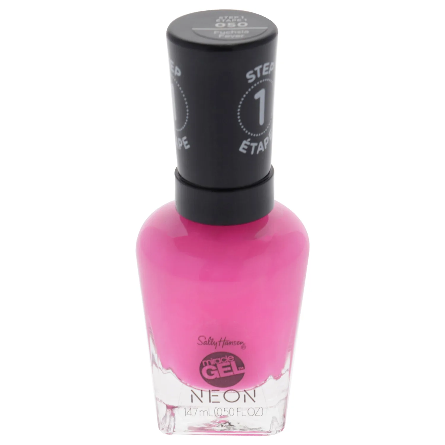 Sally Hansen Miracle Gel Neon Fuchsia Fever Nail Polish 0.5 oz