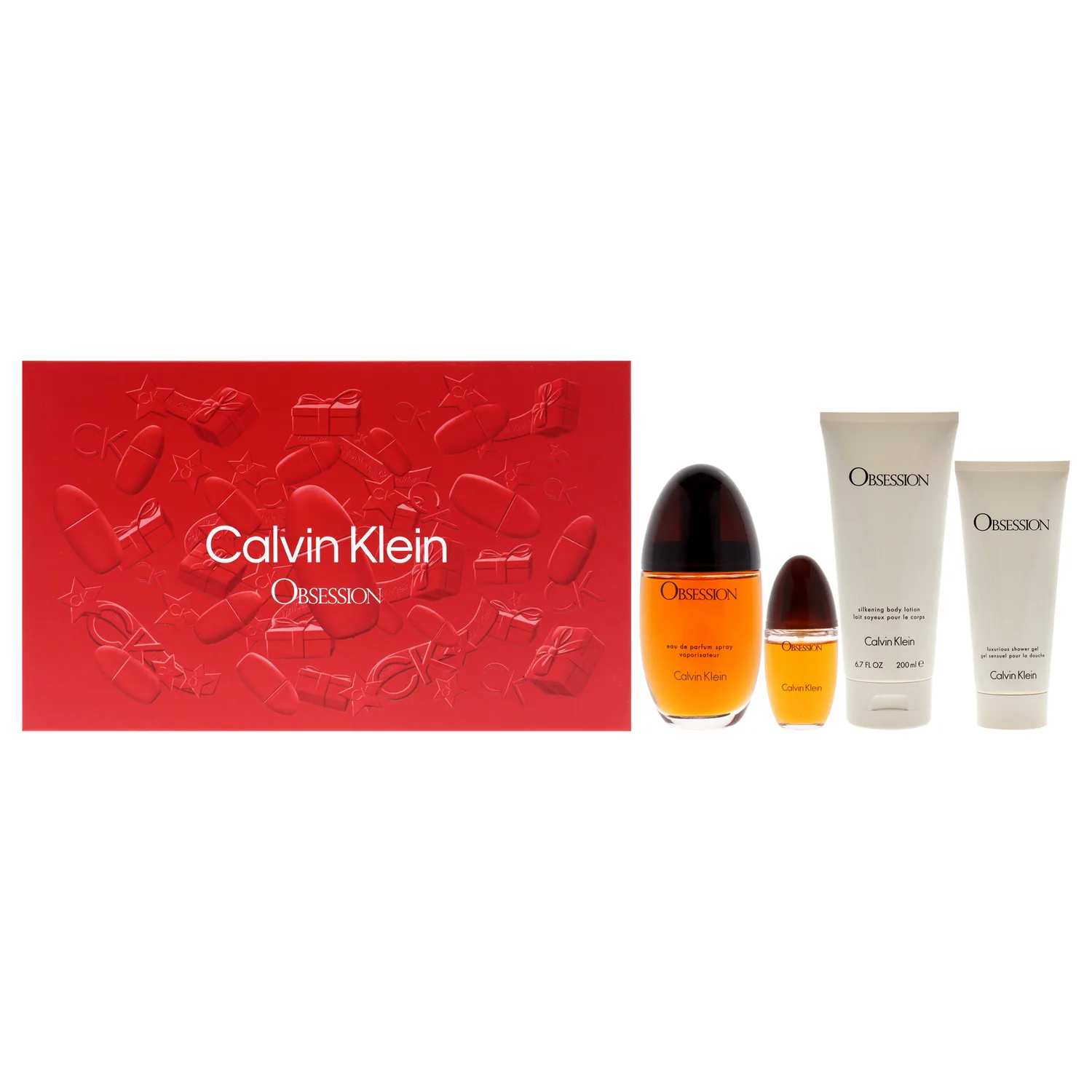 Calvin Klein Obsession Gift Set 100ml / 3.4 oz / 4 pc for Women
