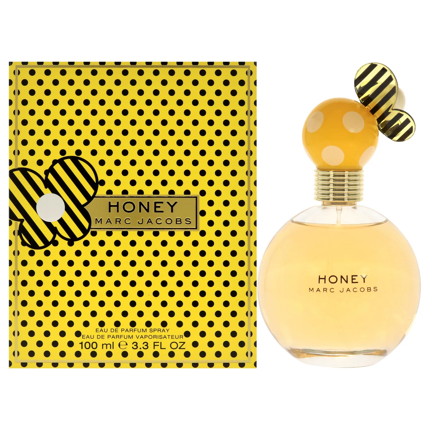 Marc Jacobs Honey Eau de Parfum – Floral Women's Perfume – With Notes of Juicy Mandarin, Honey & Vanilla