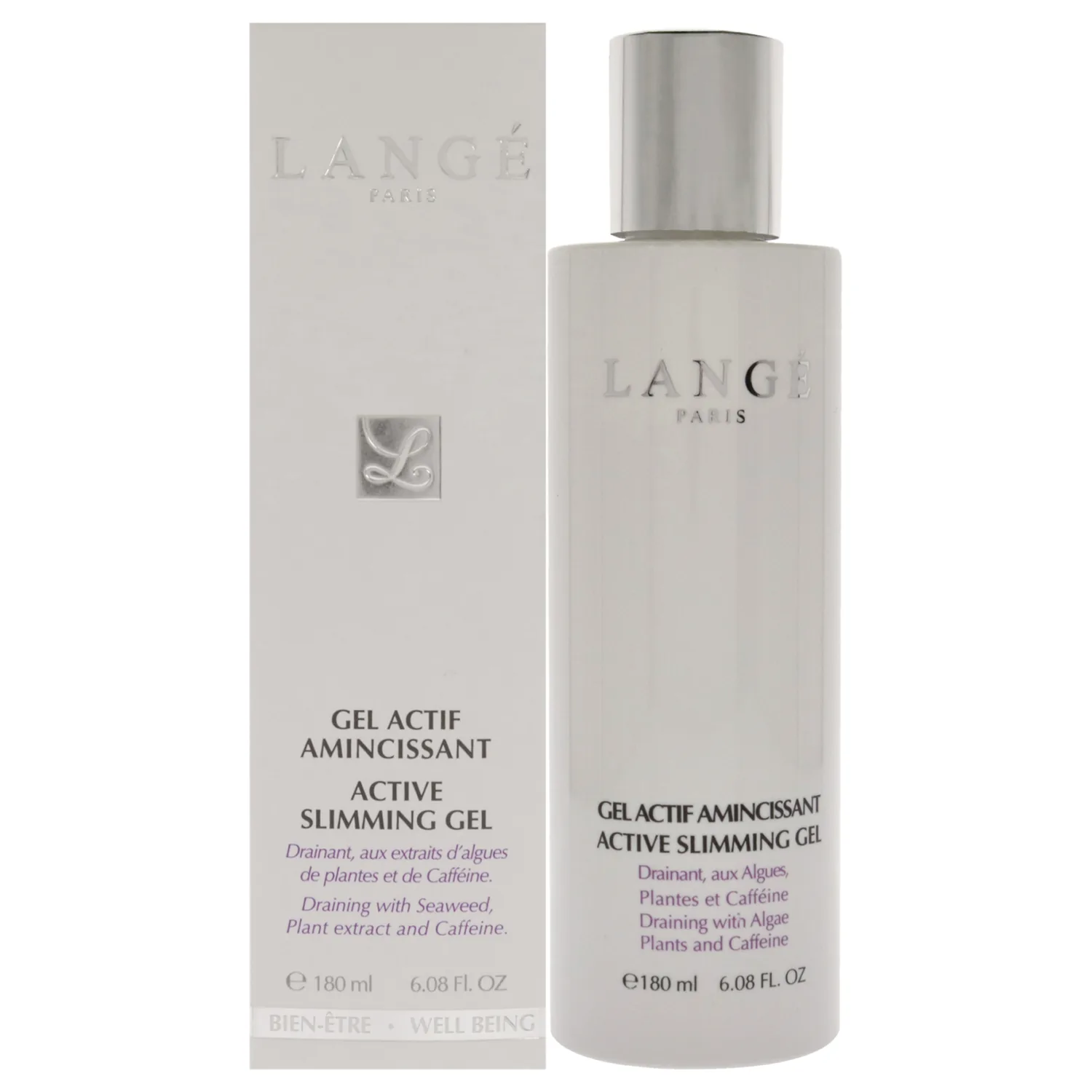 LANGE Active Slimming Body Gel - Fights Visible Signs Of Cellulite - Smoothes And Fortifies Dimpled Skin - Helps Improve Skin Texture - Toning And Draining Properties - Suitable For All Skin - 6.1 Oz