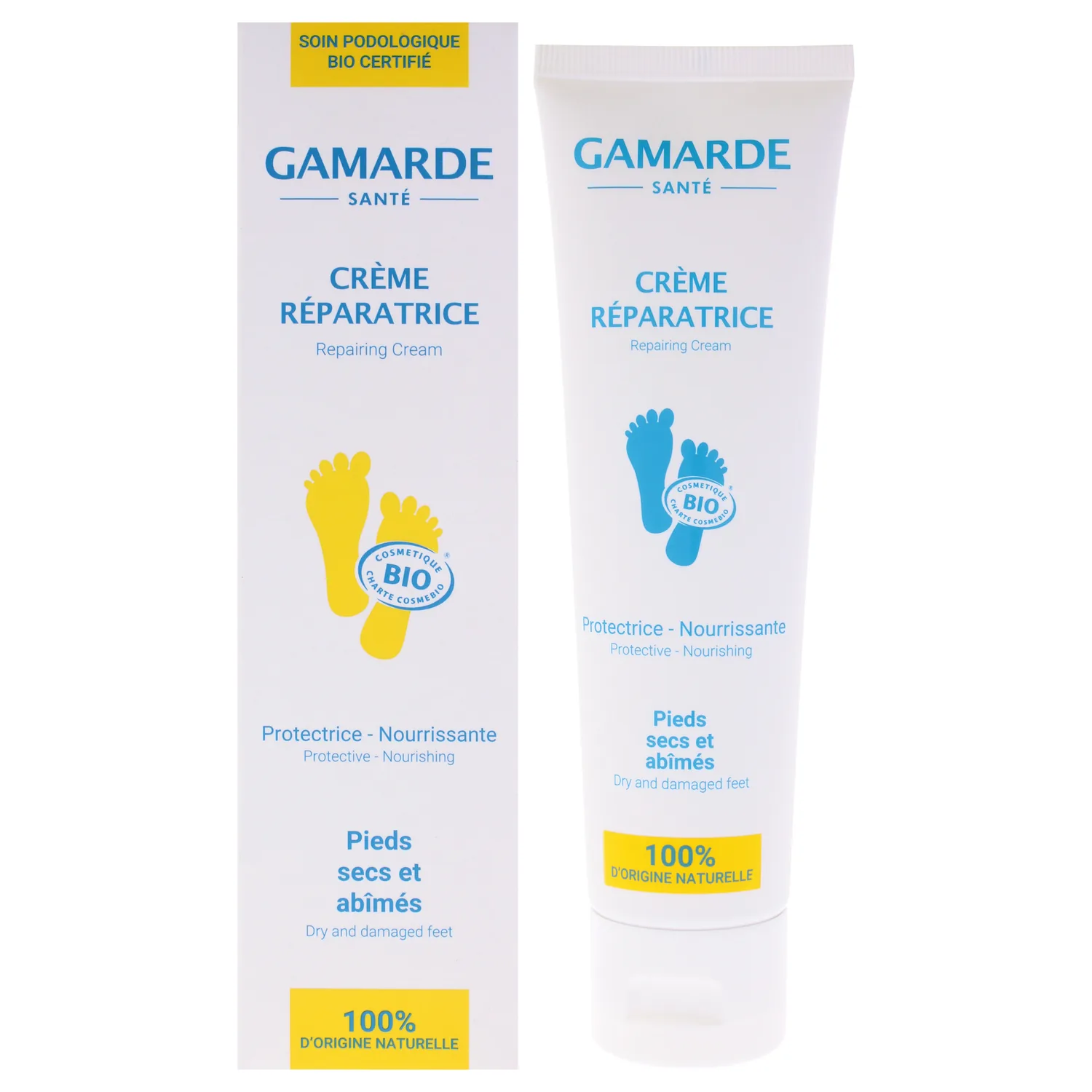 Gamarde Restorative Cream - Foot Cream with Tea Tree Oil for Skin - Protective, Nourishing, Restores Suppleness and Elasticity - 3.38 oz