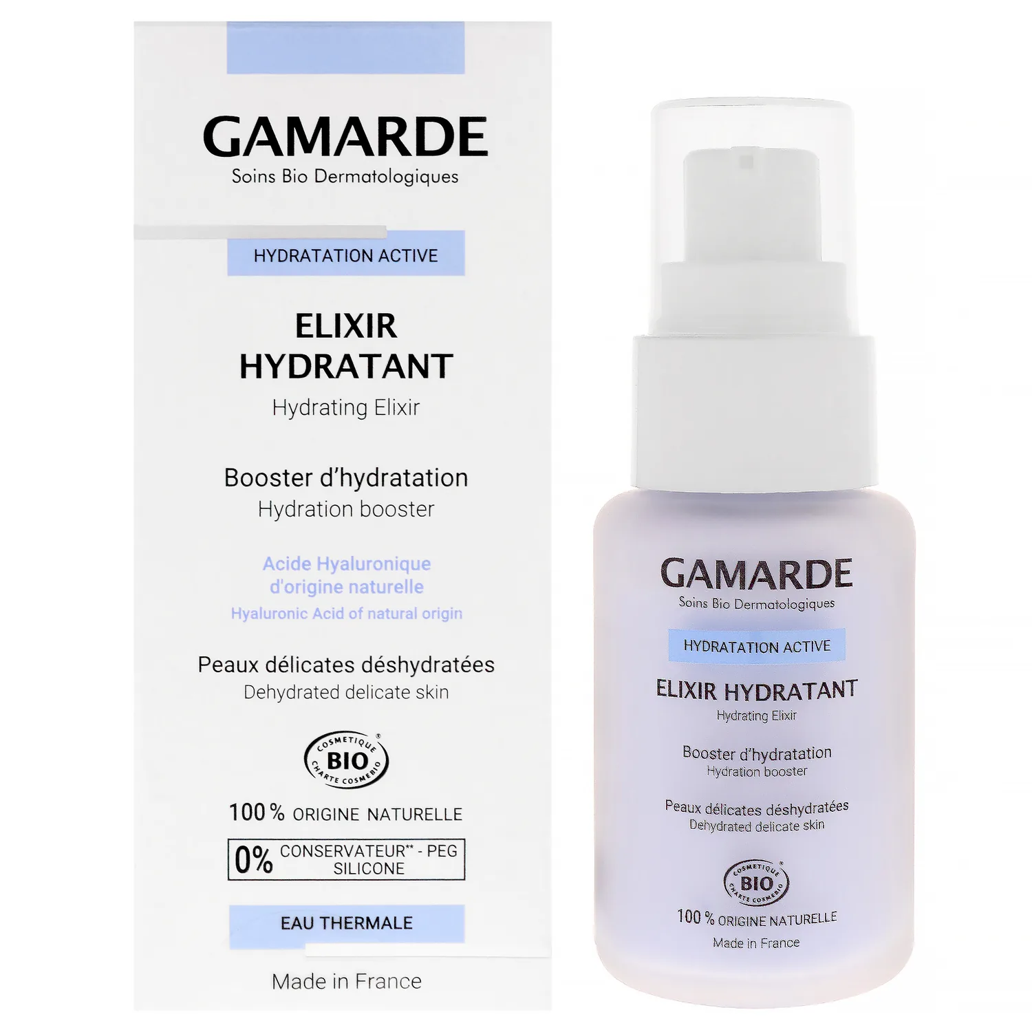 Gamarde Hydrating Elixir Face Moisturizer 30ml / 1 oz