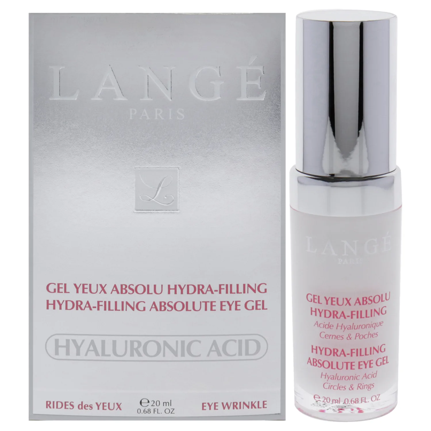 Lange Paris Hydra-Filling Magic Eye Cream - Eye Contour Nourishes, Regenerates And Soothes - Gives Skin Elasticity And Firmness - Protects Against Harmful Effects - Hyaluronic Acid Formula - 0.8 Oz