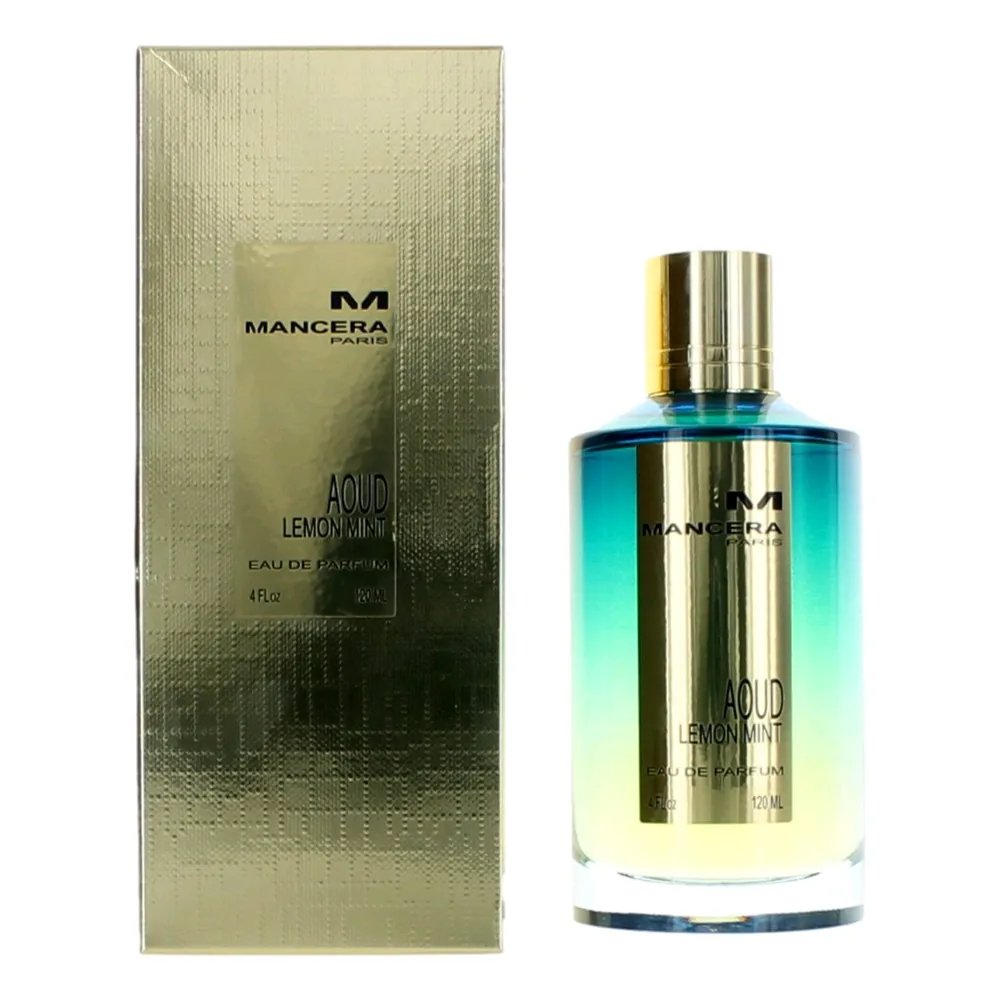 MANCERA Eau de Parfum Spray, Aoud Lemon Mint, 4 Fl Oz