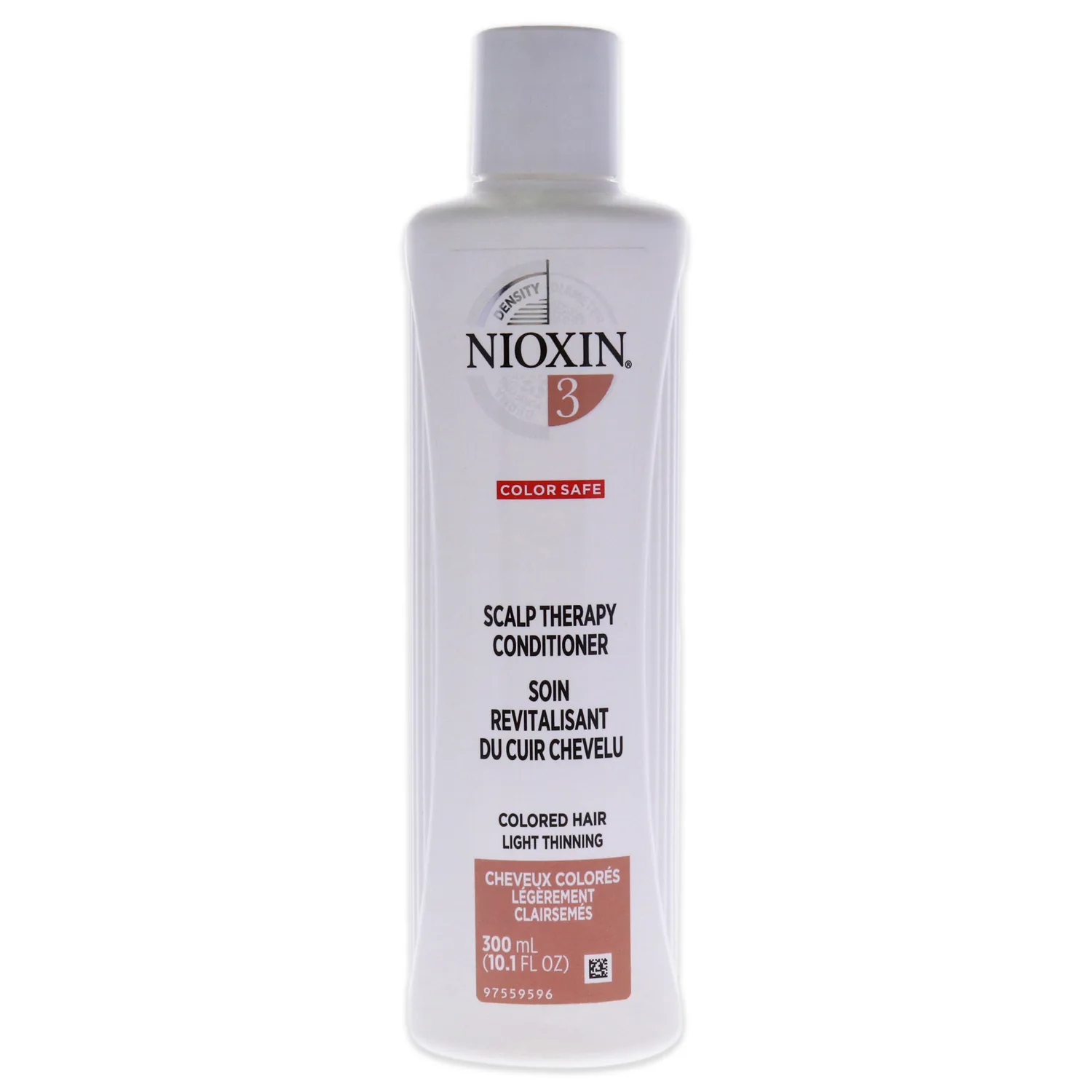 Nioxin System 3 Scalp + Hair Conditioner | For Colored or Damaged Hair with Light Thinning | With Niacinamide and Biotin | 10.1 Fl oz.