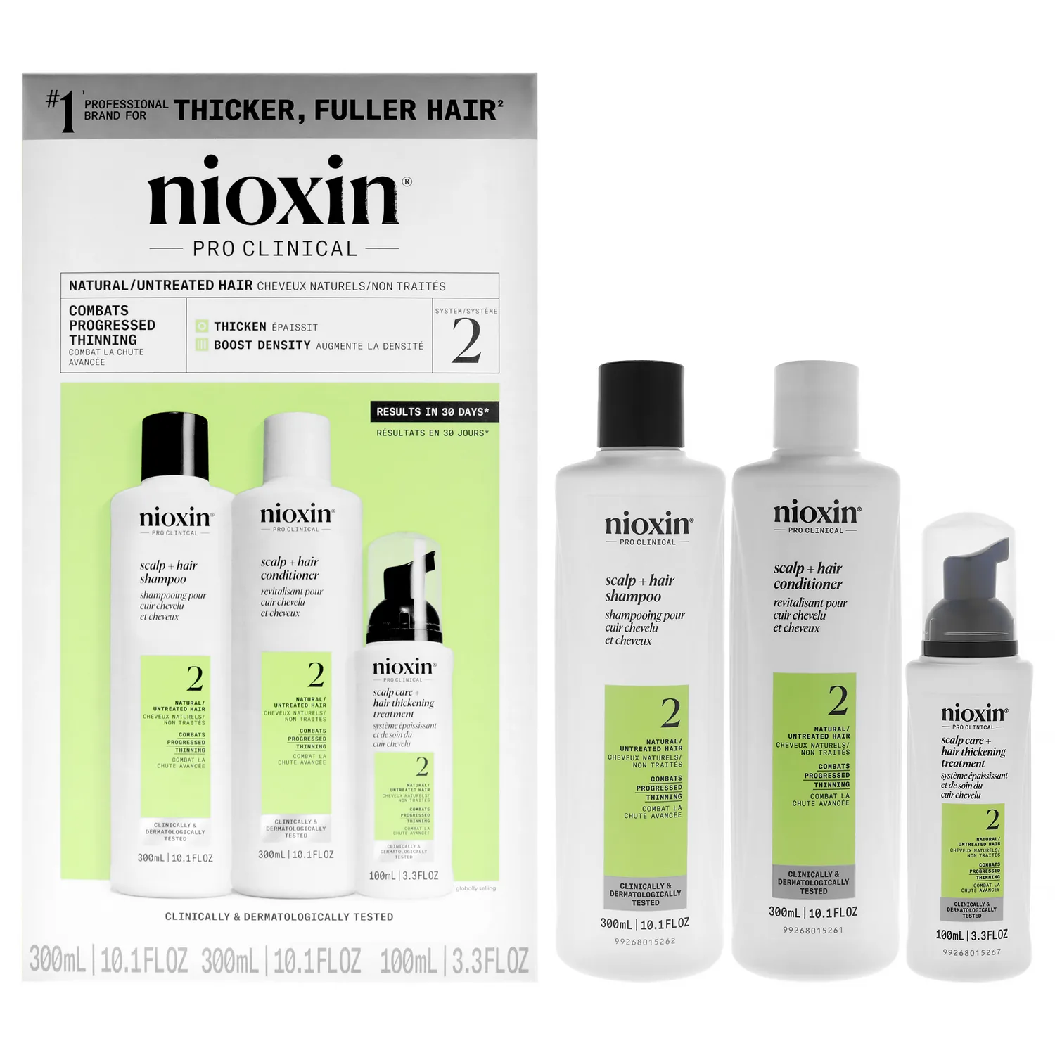 Nioxin Scalp + Hair Thickening System 2 10.1 oz / 3 pc