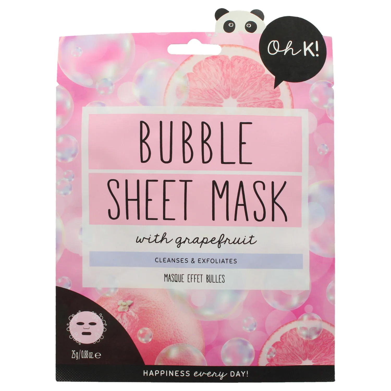 Oh K! Bubble Sheet Mask - Grapefruit