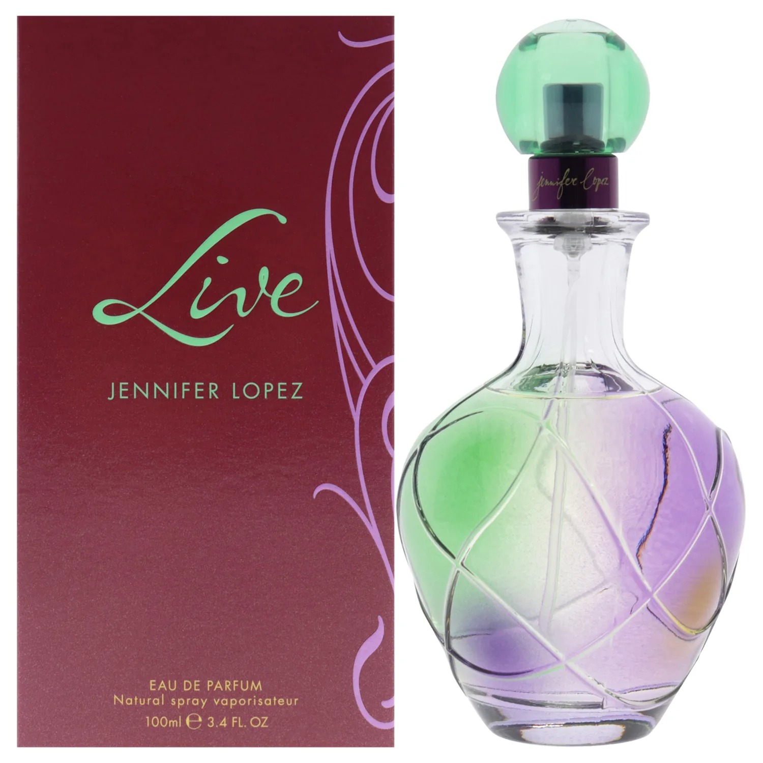 Jennifer Lopez Live Edp for Women 3.4 Oz/ 100 Ml - Spr, 3.4 Fl Oz (JLO8080)