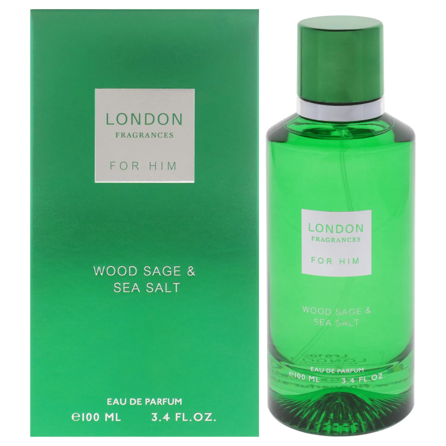 Fine Perfumery London Fragrances - Wood Sage and Sea Salt 100ml / 3.4 oz for Men