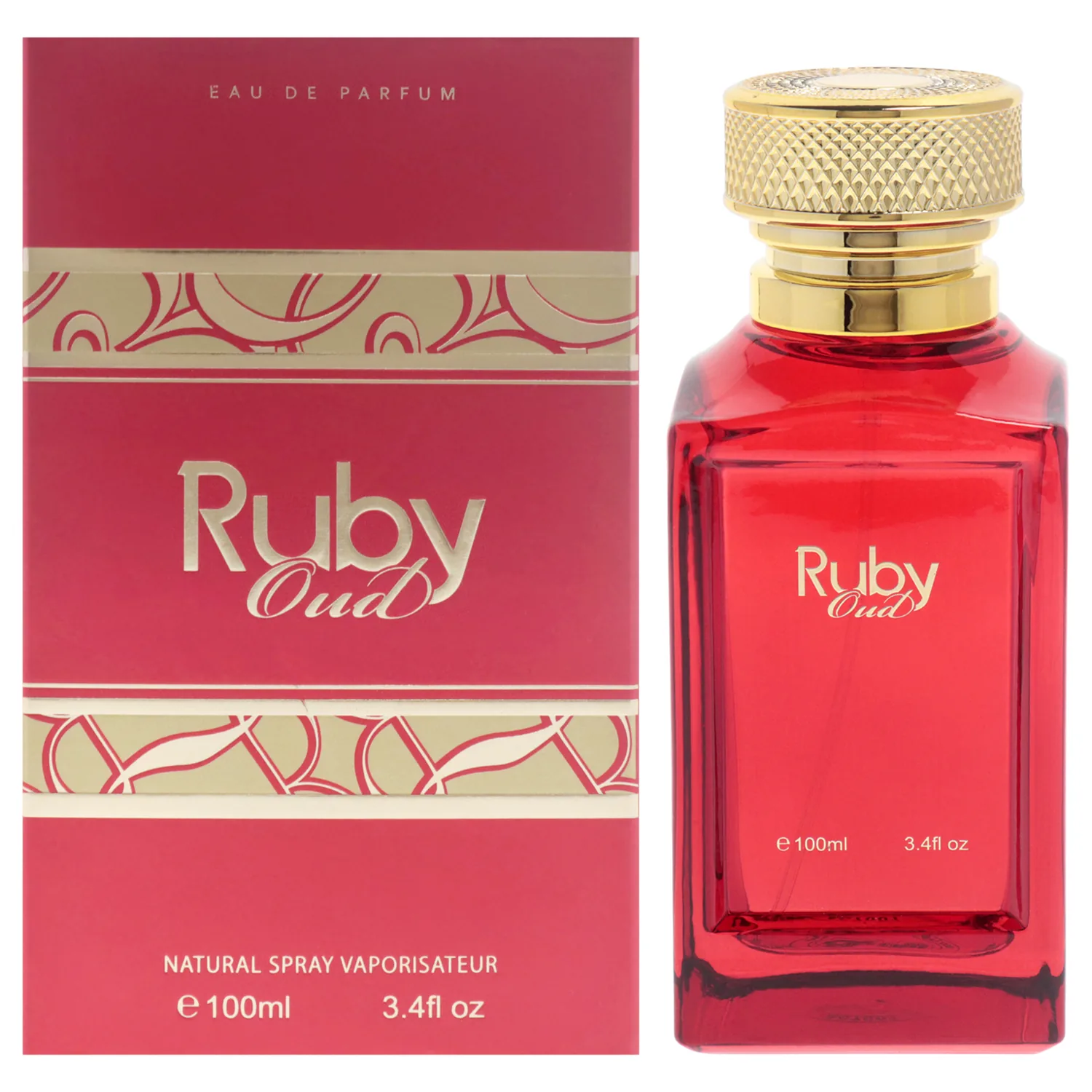 Fine Perfumery Ruby Oud - Long Lasting Perfume for Women - Oud Cologne for Men - Rose, Woody Fragrances - Women's Perfume - Mens Cologne - 3.4 oz