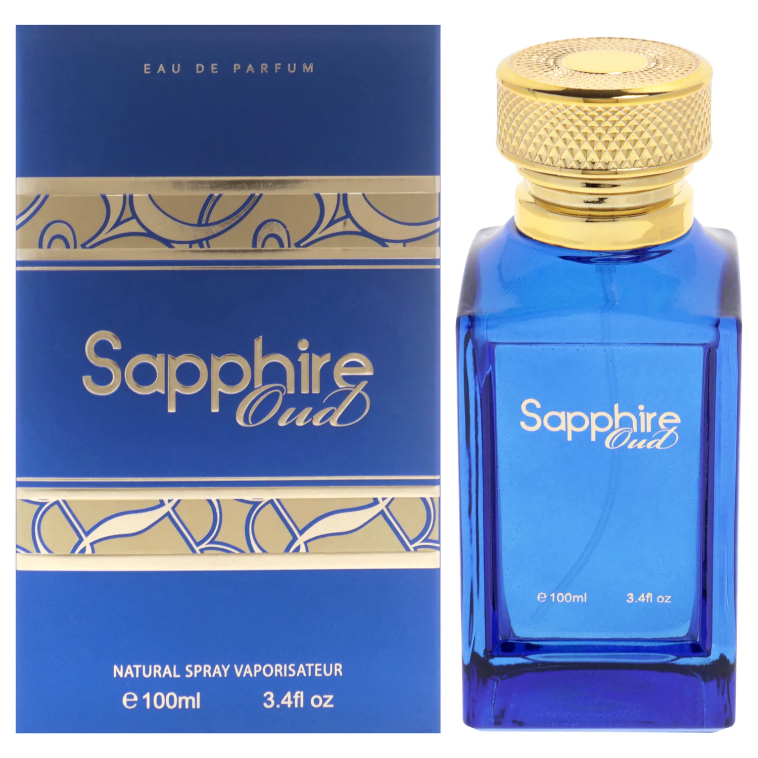 Fine Perfumery Sapphire Oud Eau de Parfum 100ml / 3.4 oz for Unisex