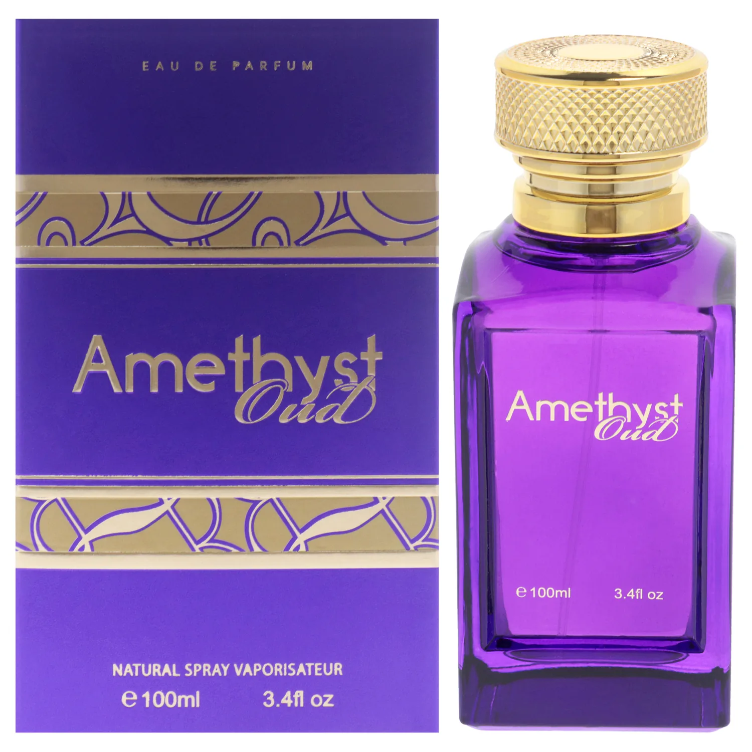 Fine Perfumery Amethyst Oud Eau de Parfum 100ml / 3.4 oz for Unisex