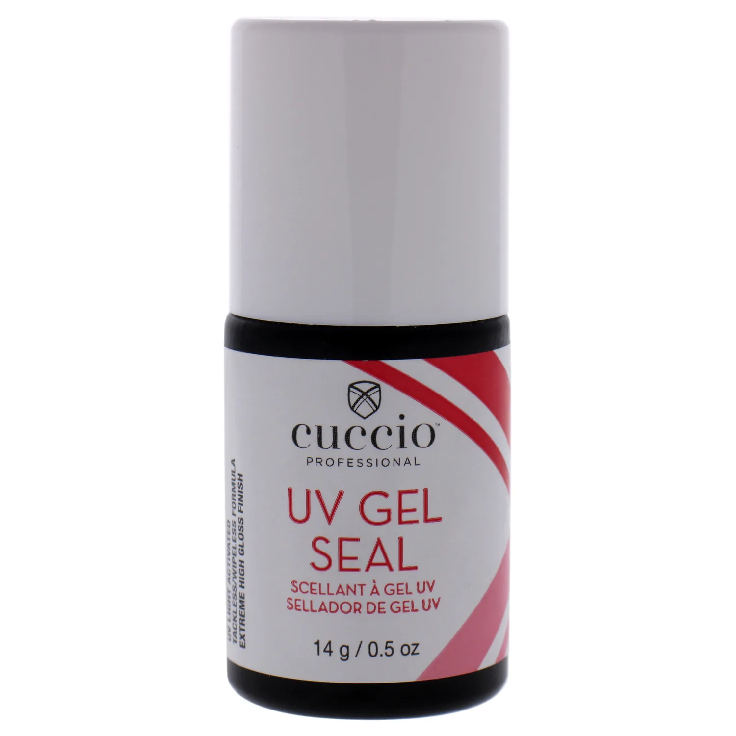 Cuccio Pro Universal UV Gel Seal – High-Gloss, No-Wipe Top Coat for Gel and Acrylic Nails, 0.5 oz