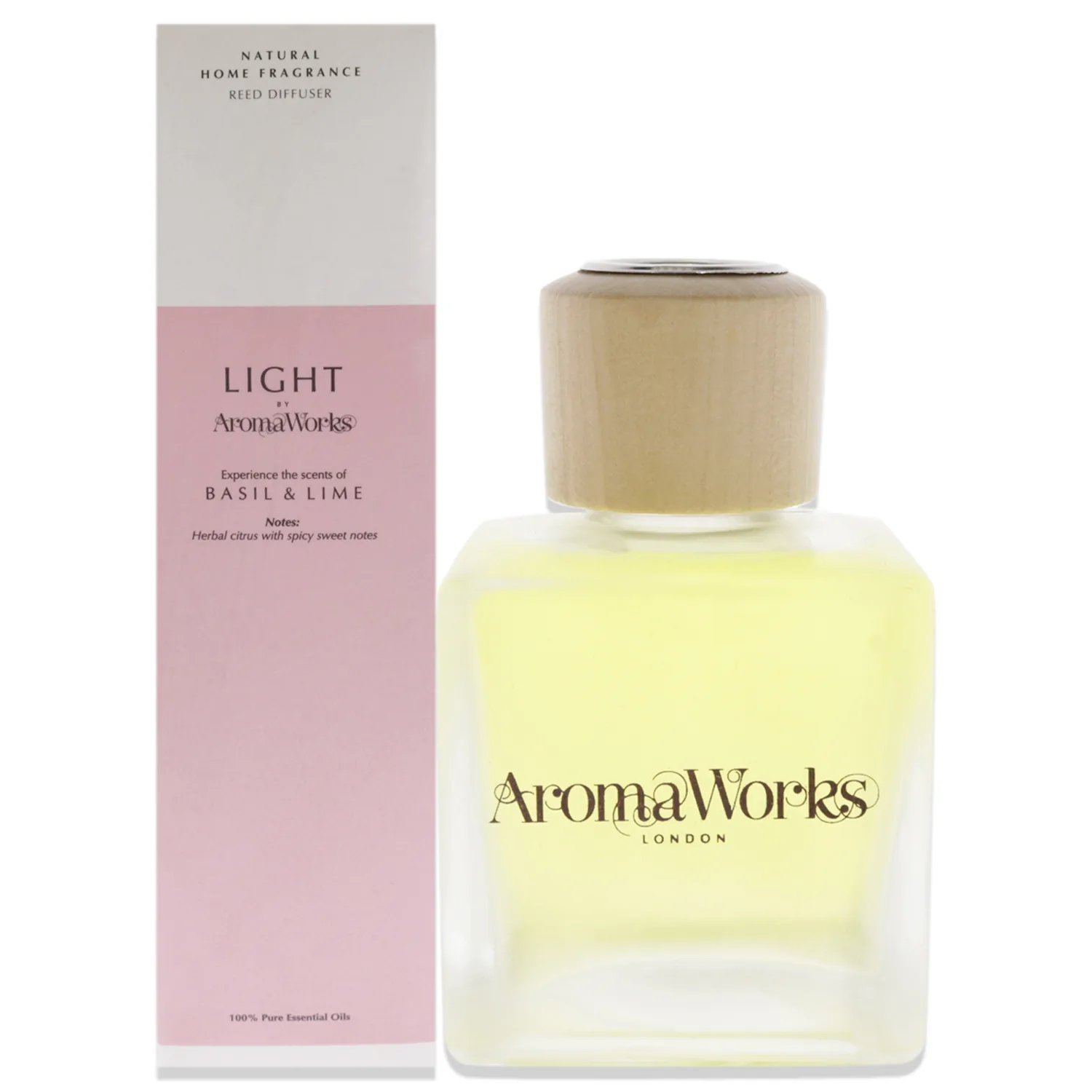 Aromaworks Light Basil and Lime Reed Diffuser 3.4 oz