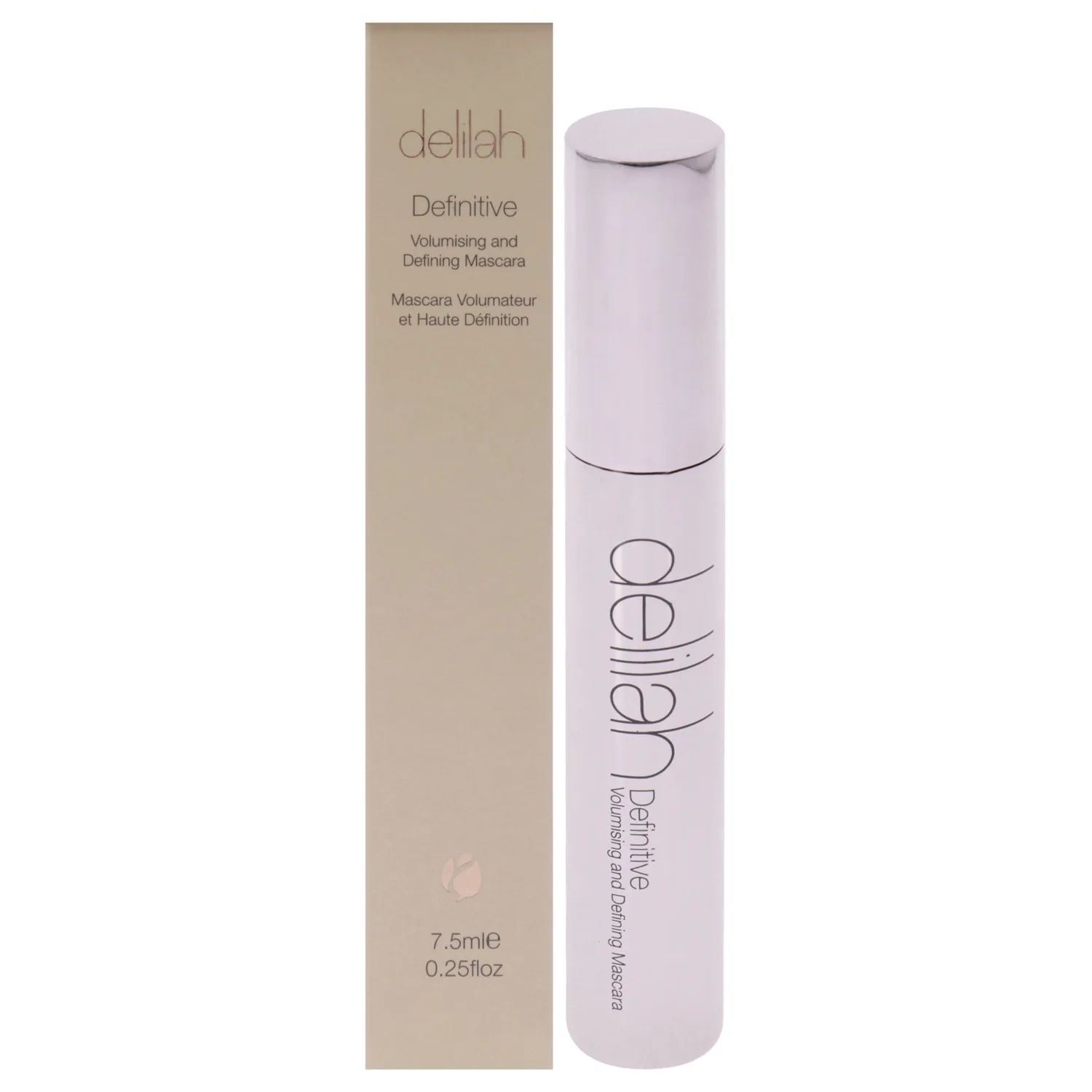 delilah - Definitive Volumising And Defining Mascara - Carbon - Unique Y-Shaped Brush - Strengthening, Lengthening Black Mascara For Soft Eye Lashes - Vegan - Cruelty free - 7.5 ml / 0.25 Oz