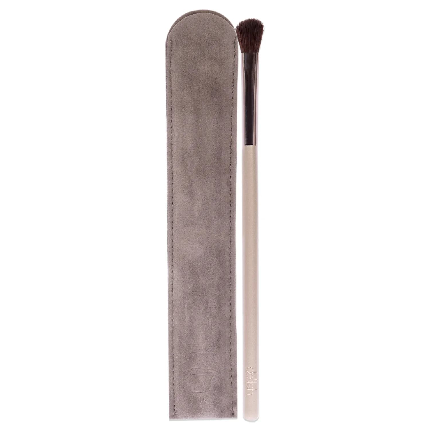 delilah - Precision Eyeshadow Brush - Perfect For Cream And Powder Eyeshadow - Vegan Makeup Tool, Blending And Contouring - Wooden HAndle - Synthetic Fibre - For all Skin Type - Cruelty Free - 1 pc
