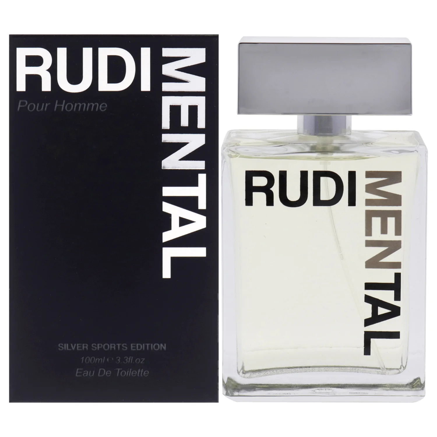 Rudimental Silver Sports Edition Eau de Toilette Spray for Men, 3.3 Ounce