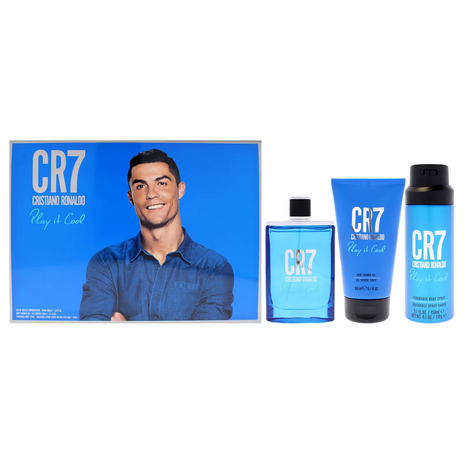 Cristiano Ronaldo Play It Cool Gift Set 100ml / 3.4 oz / 3 pc for Men