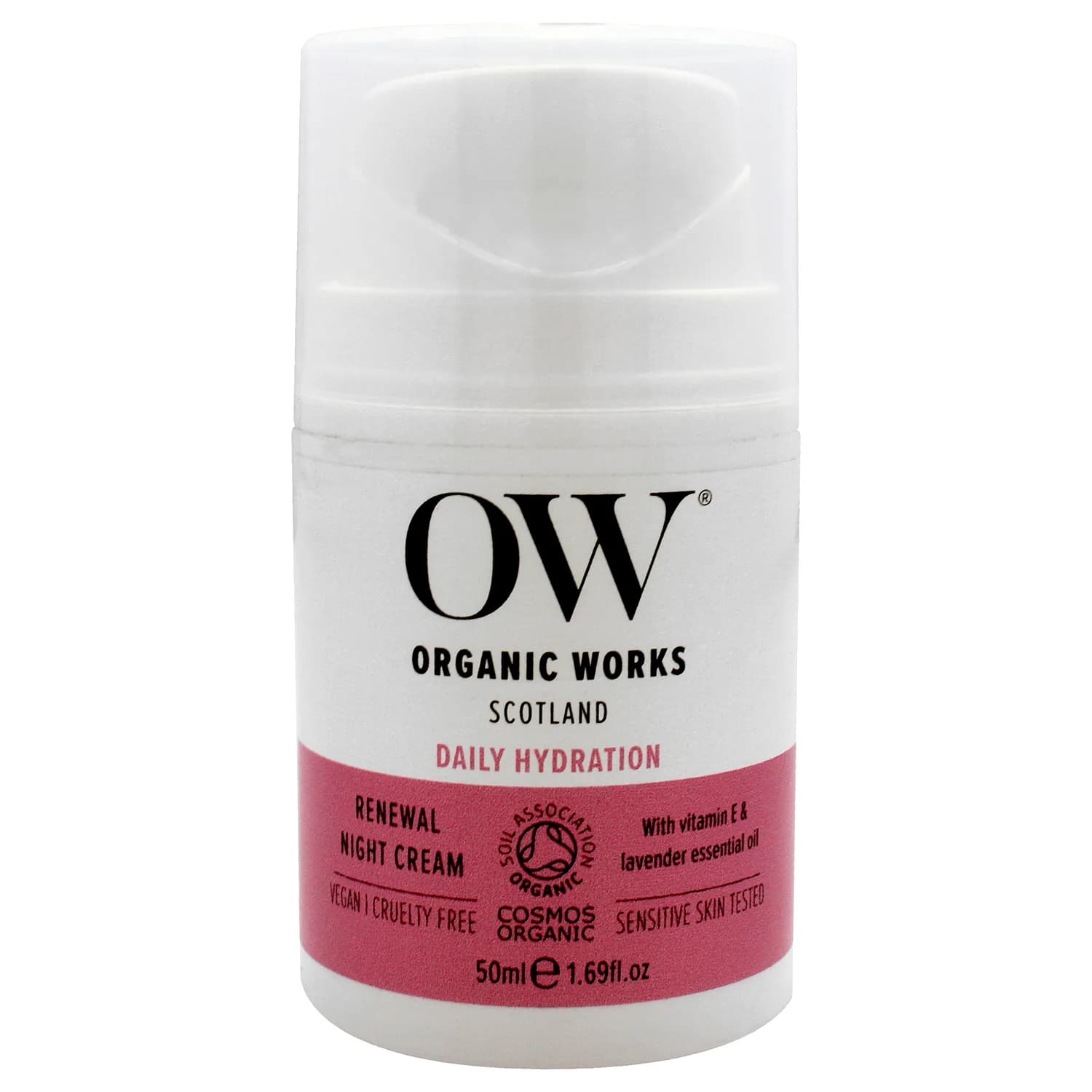 Organic Works Daily Hydration Renewal Night Cream 50ml / 1.69 oz