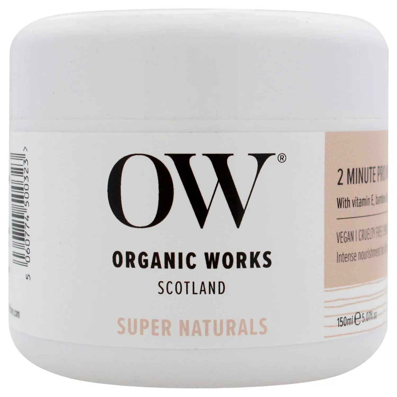 Organic Works Super Naturals 2 Minute Pro Nourish Hair Mask 5.07 oz