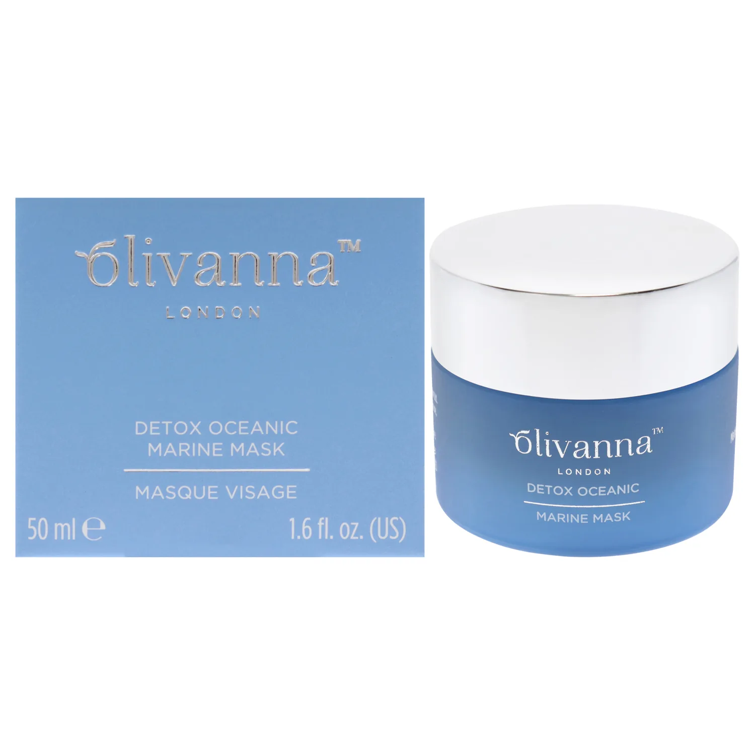 Olivanna Detox Oceanic Marine Active Charcoal Facial Mask 47ml / 1.6 oz
