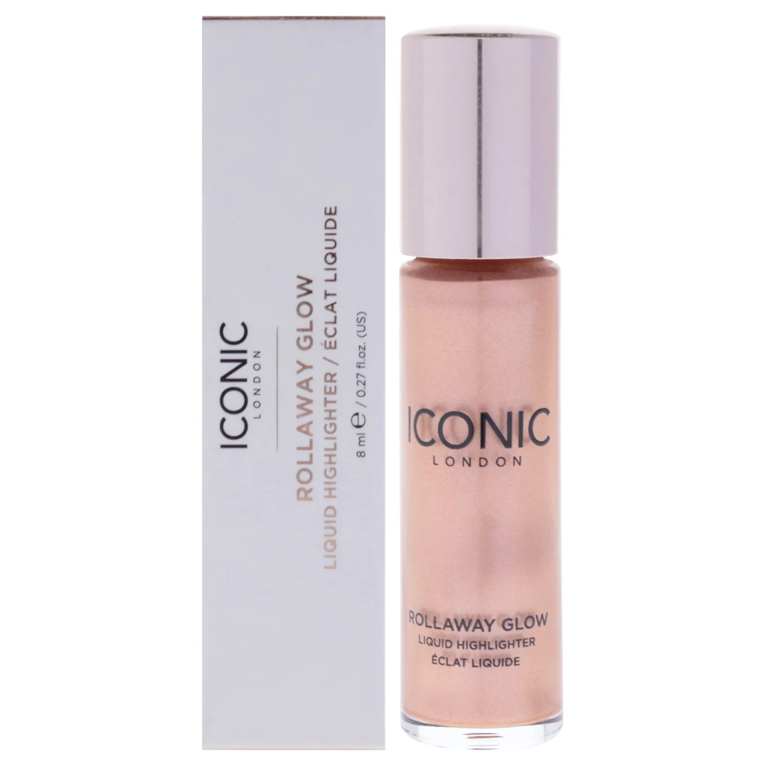 Iconic London Rollaway Glow - Peach Paradise Liquid Highlighter 0.27 oz