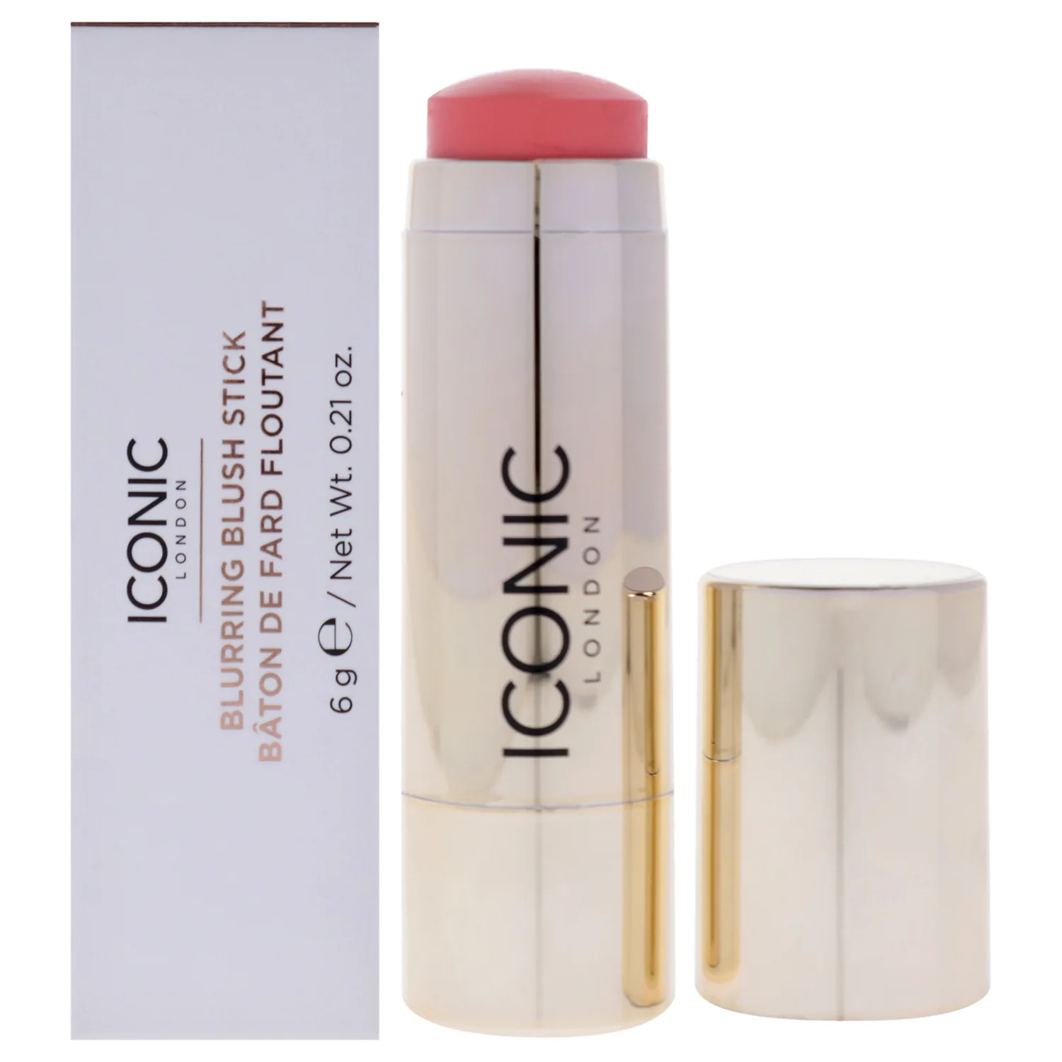 ICONIC LONDON Blurring Blush Stick | Seamless Blending, Matte Finish, Cruelty-Free, Vegan Makeup, Mimosa (Peach)