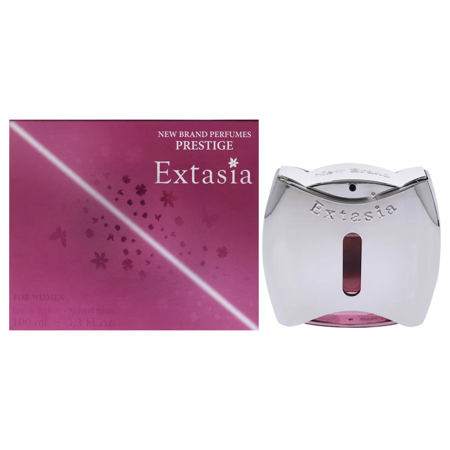 New Brand Extasia Eau de Parfum 100ml / 3.3 oz for Women