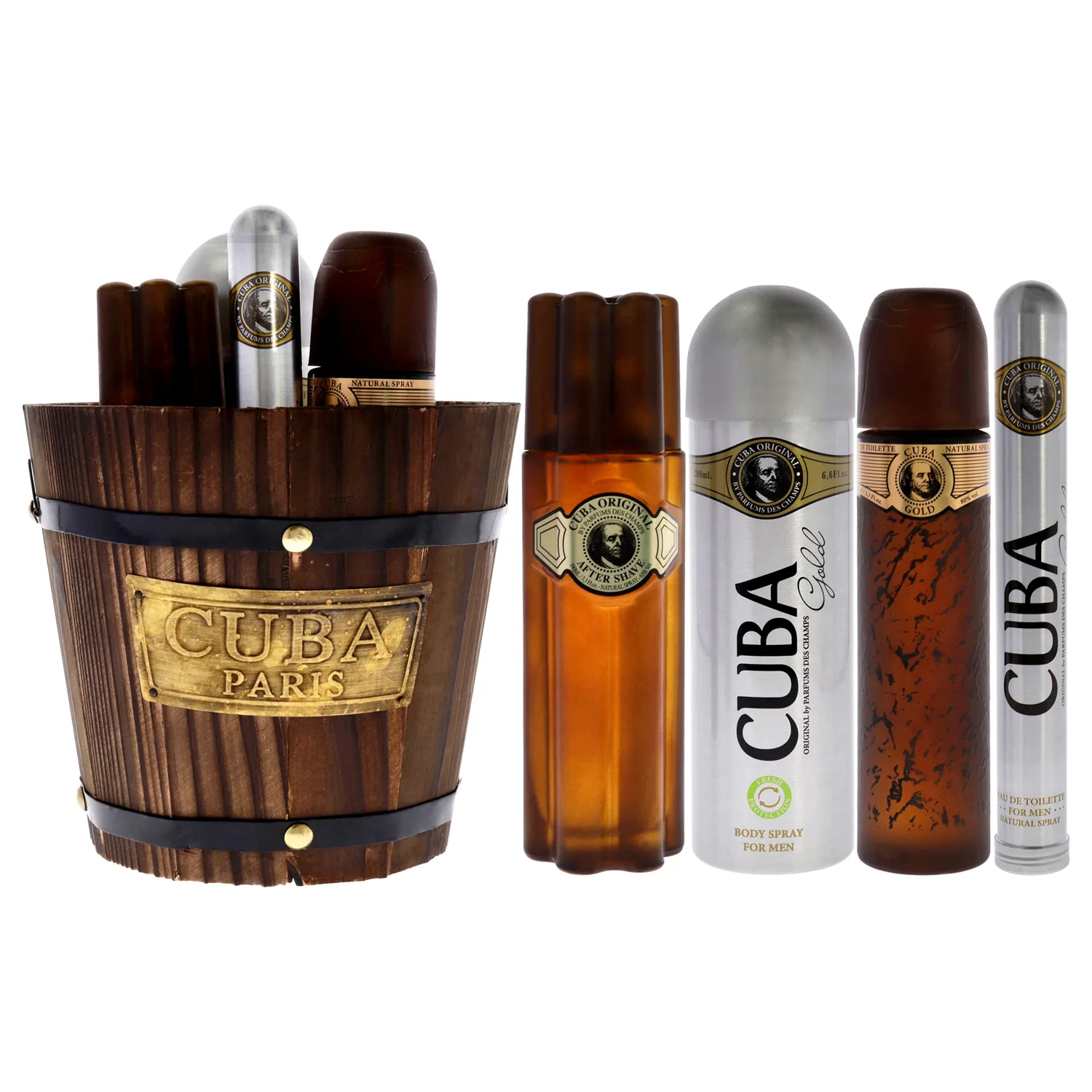 Cuba Gold Fragrance Gift Set 100ml / 3.4 oz / 4 pc for Men