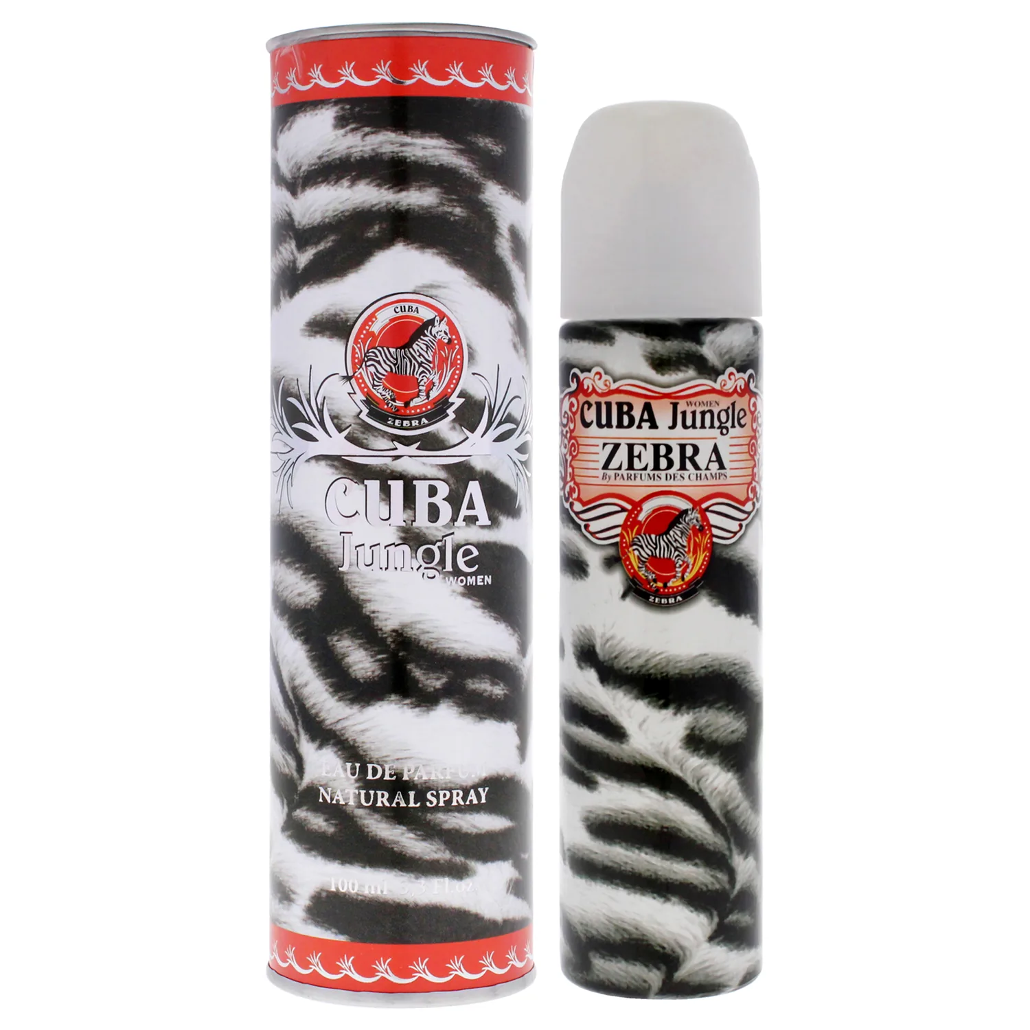 Cuba Jungle Zebra By Champs For Women. Eau De Parfum Spray 3.3 Oz.