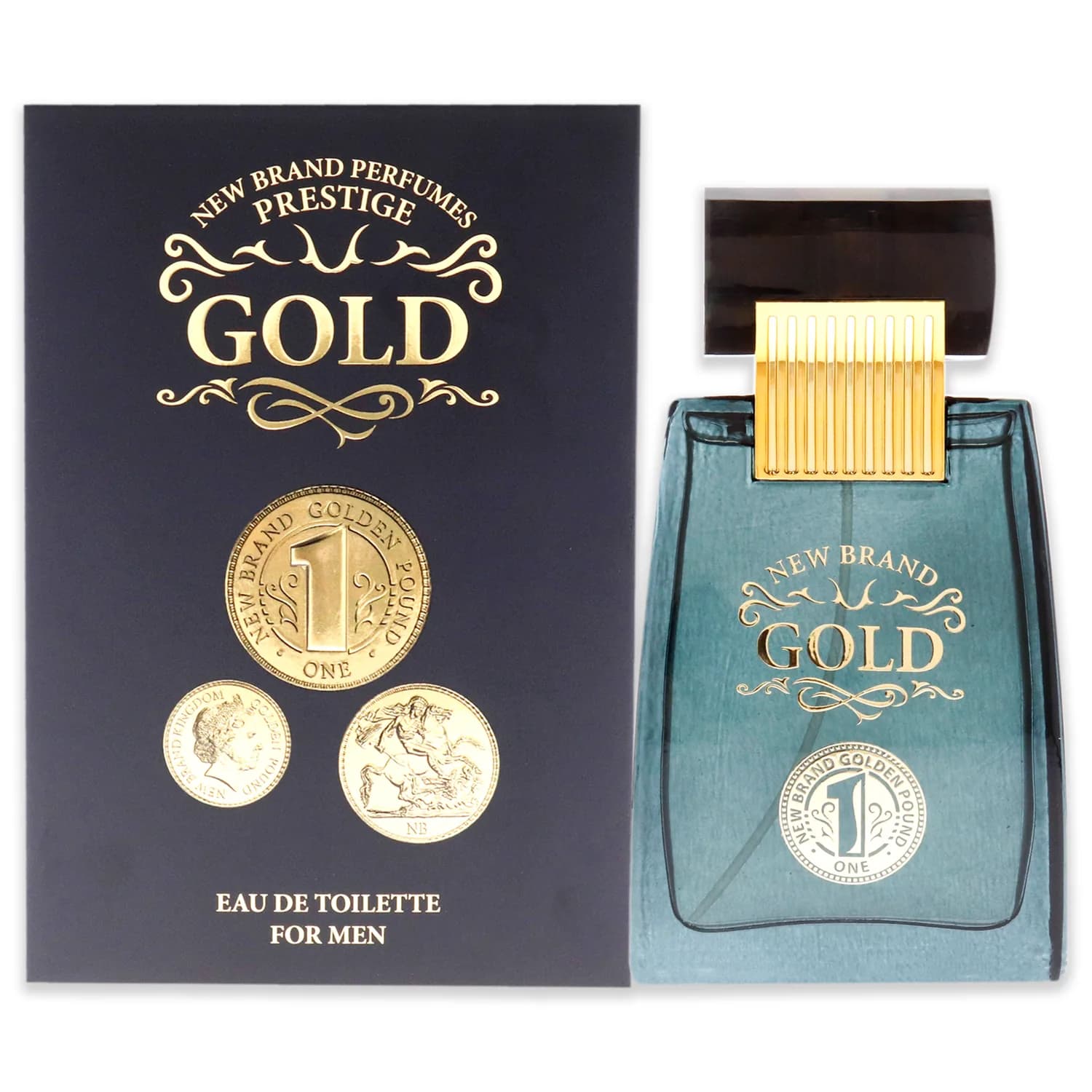 New Brand Gold Eau de Toilette 100ml / 3.3 oz for Men