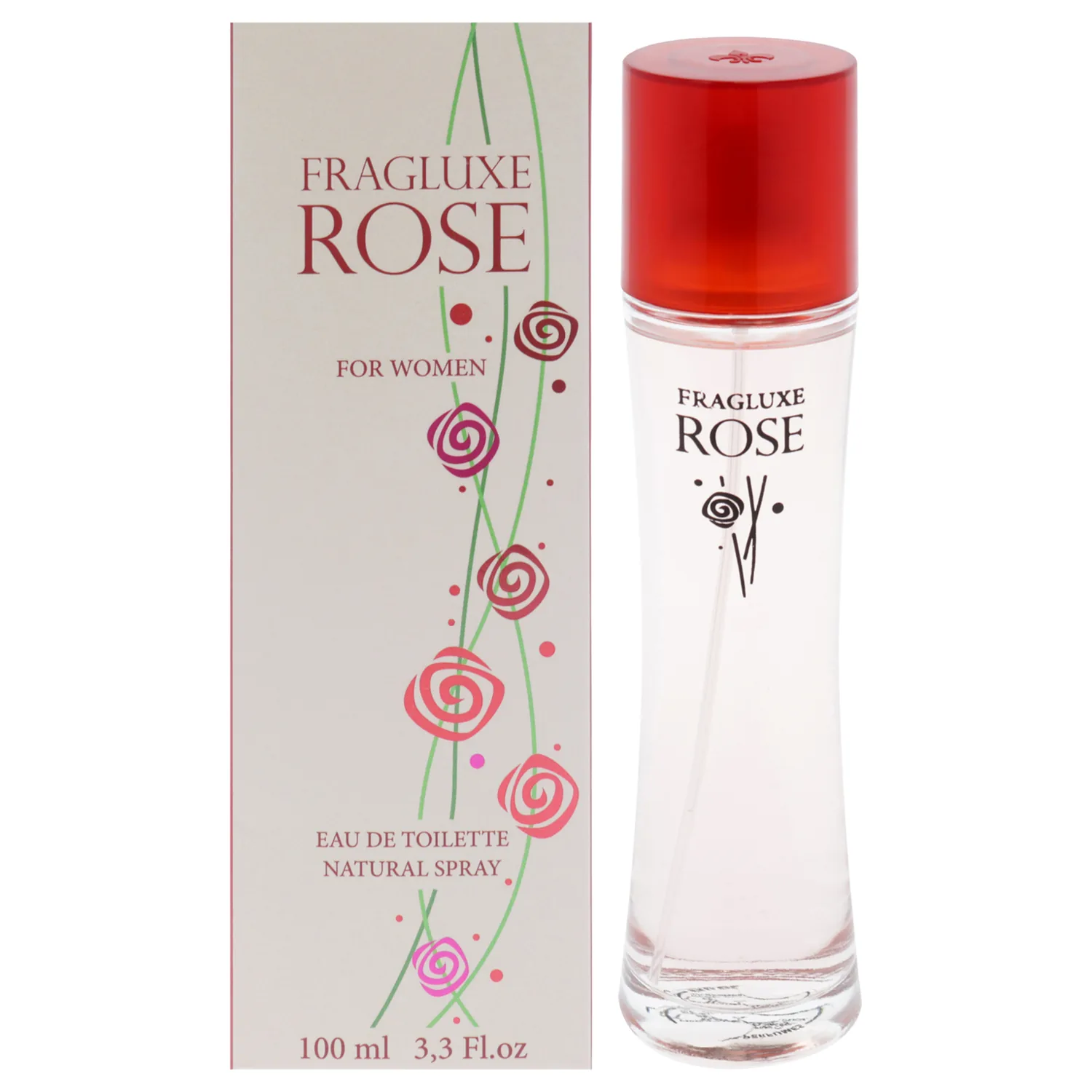 Fragluxe Rose Eau de Toilette 100ml / 3.3 oz for Women