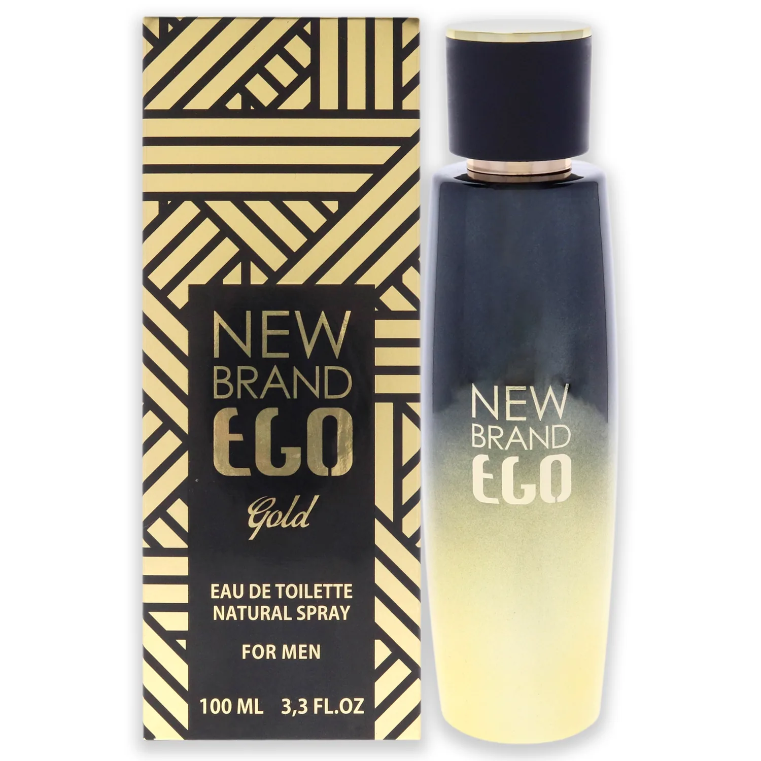 New Brand Perfumes Ego Gold EDT Spray Men 3.3 oz, One Size (BTY11004800000)