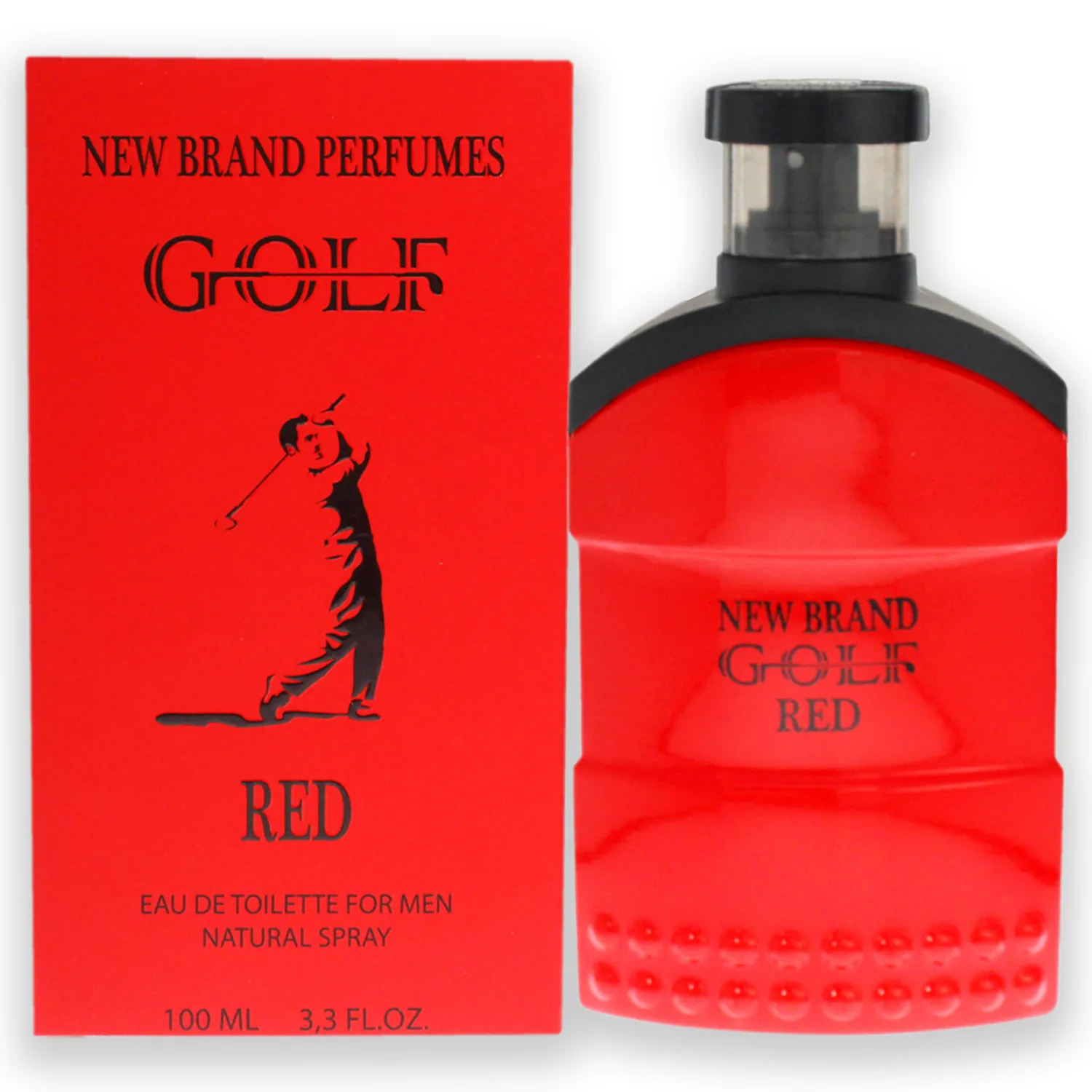 New Brand Perfumes Golf Red EDT Spray Men 3.3 oz