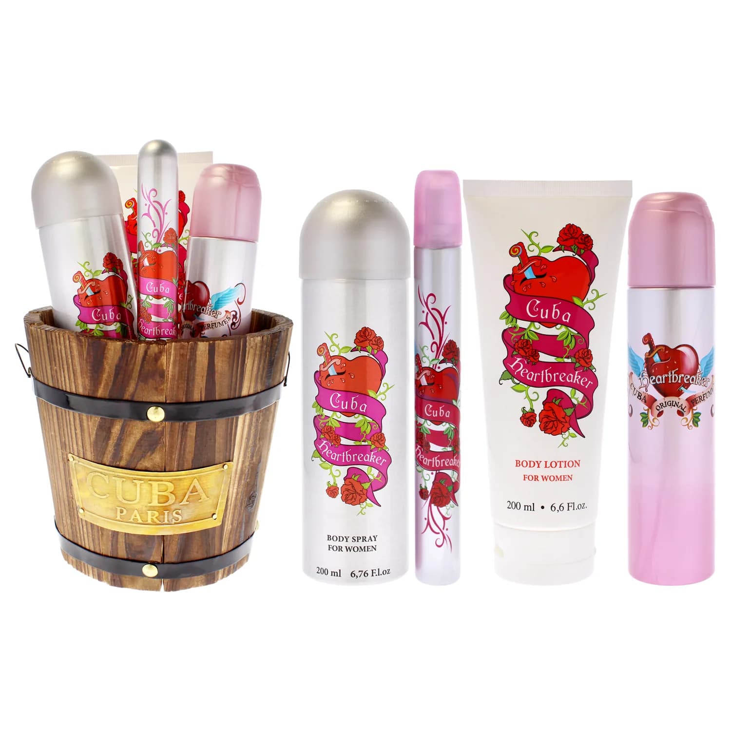 Cuba Heartbreaker Gift Set 195ml / 6.6 oz for Women