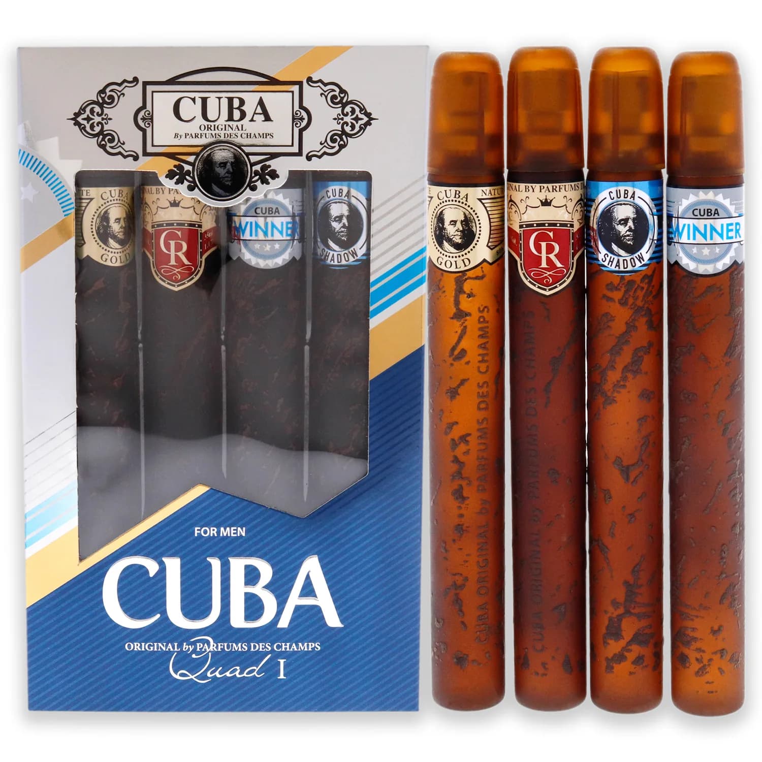 Cuba Quad I Fragrance Gift Set 35ml / 1.17 oz / 4 pc for Men