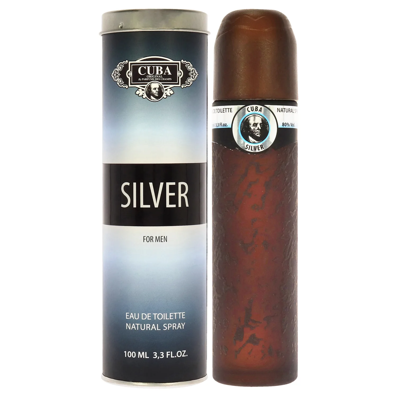 Cuba Silver Eau de Toilette 100ml / 3.4 oz for Men