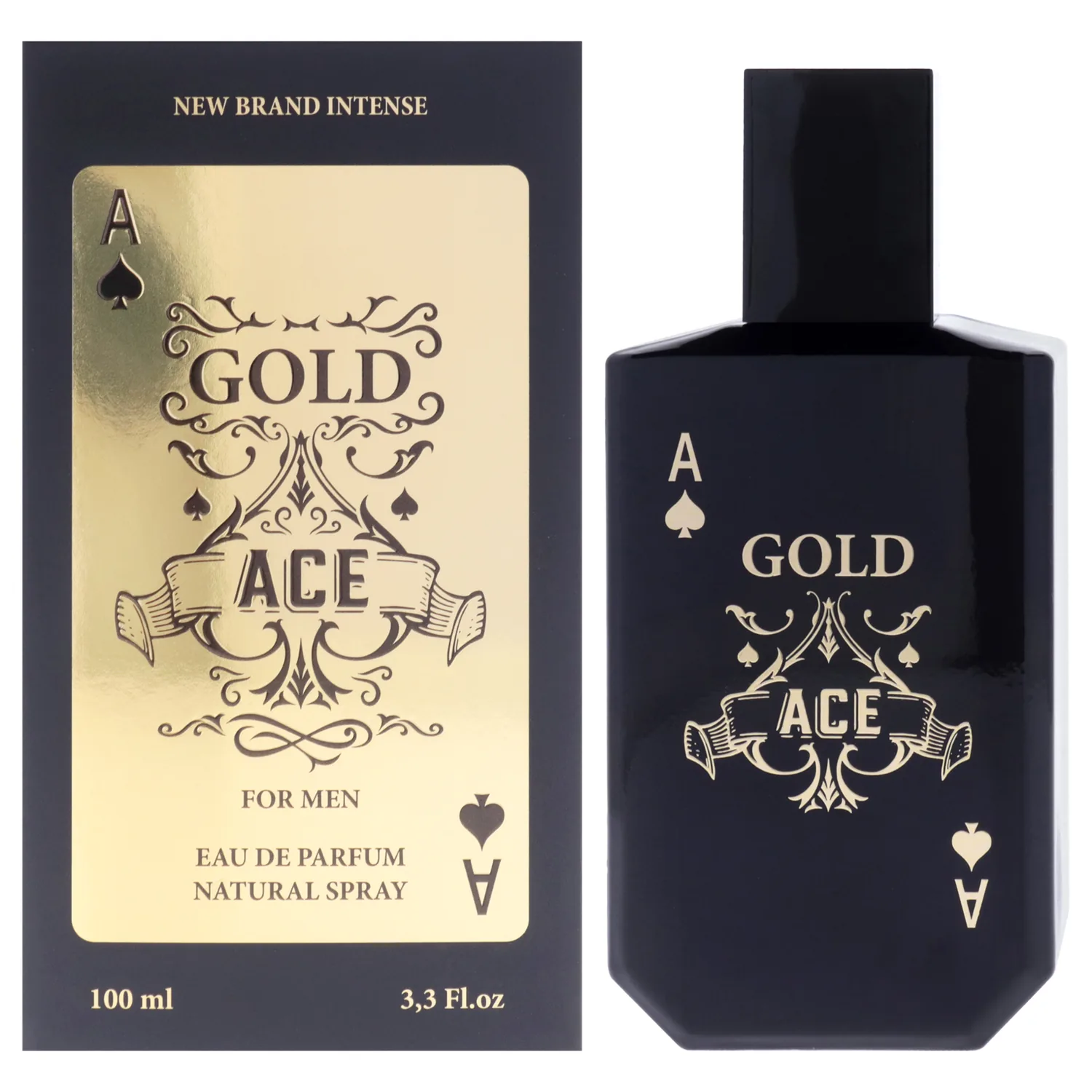 New Brand Intense Gold Ace Eau de Parfum 100ml / 3.3 oz for Men