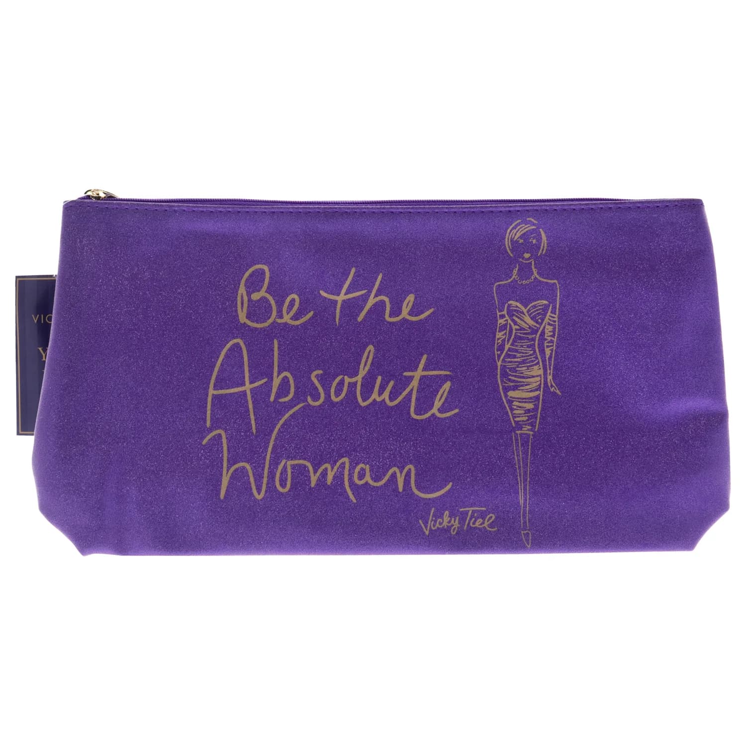 PURPLE COSMETIC BAG/VICKY TIEL